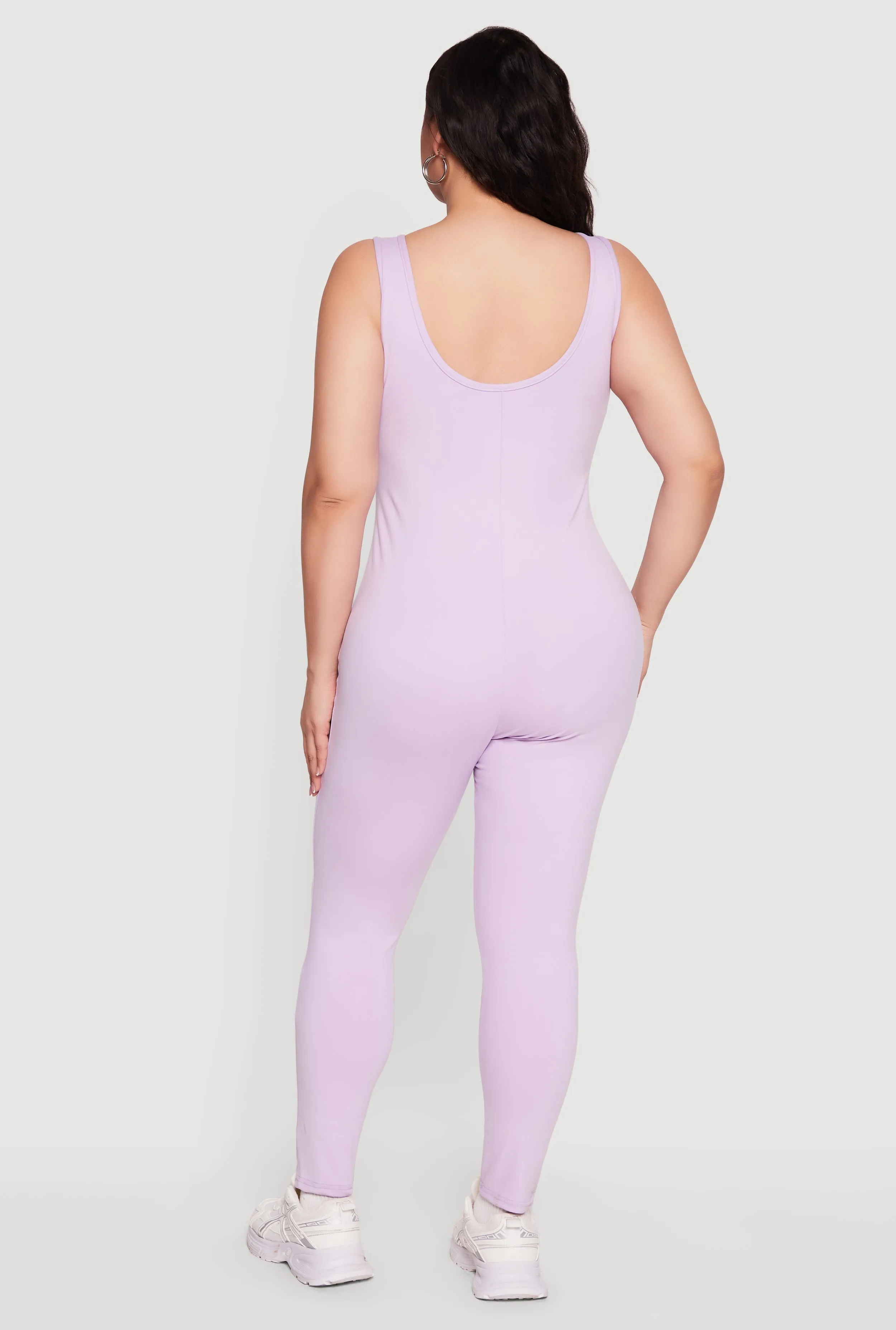 Plus Size Sleeveless Crew Neck Catsuit sold by Rainbow product image thumbnail 3