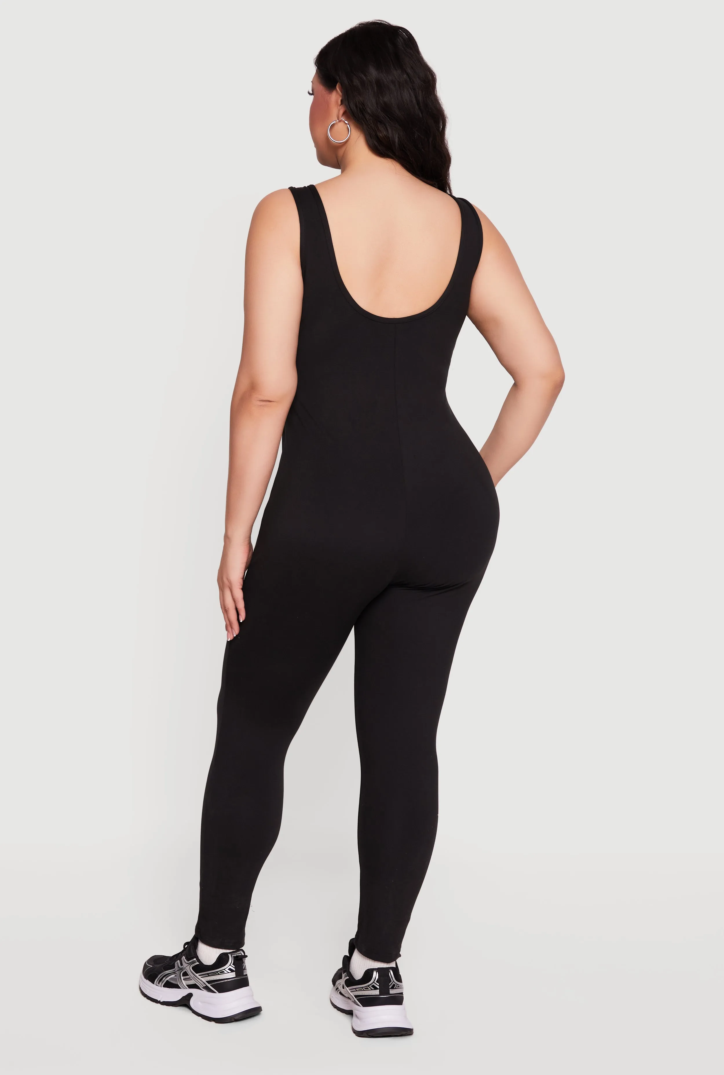 Plus Size Sleeveless Crew Neck Catsuit sold by Rainbow product image thumbnail 3