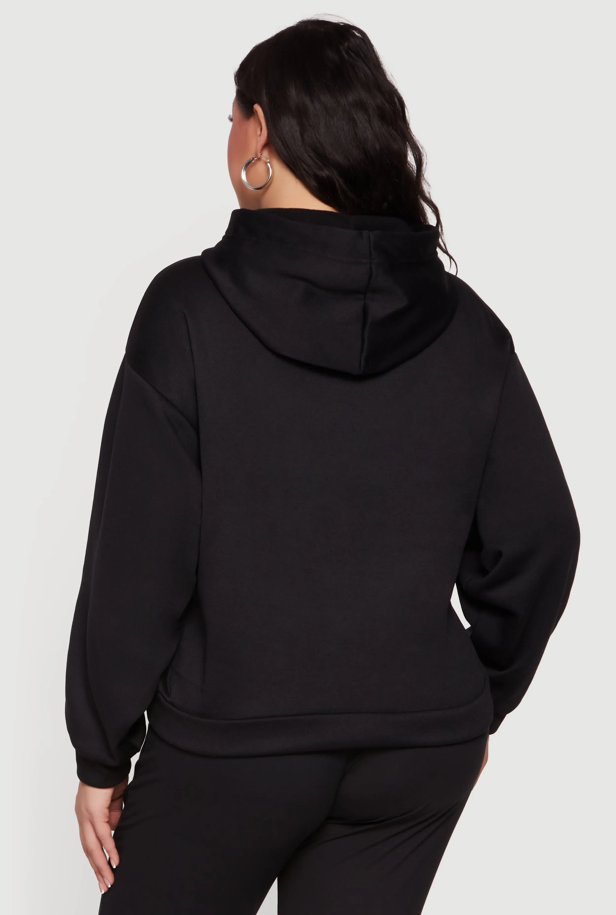 Plus Size Drawstring Hooded Pullover Sweatshirt sold by Rainbow product image thumbnail 5