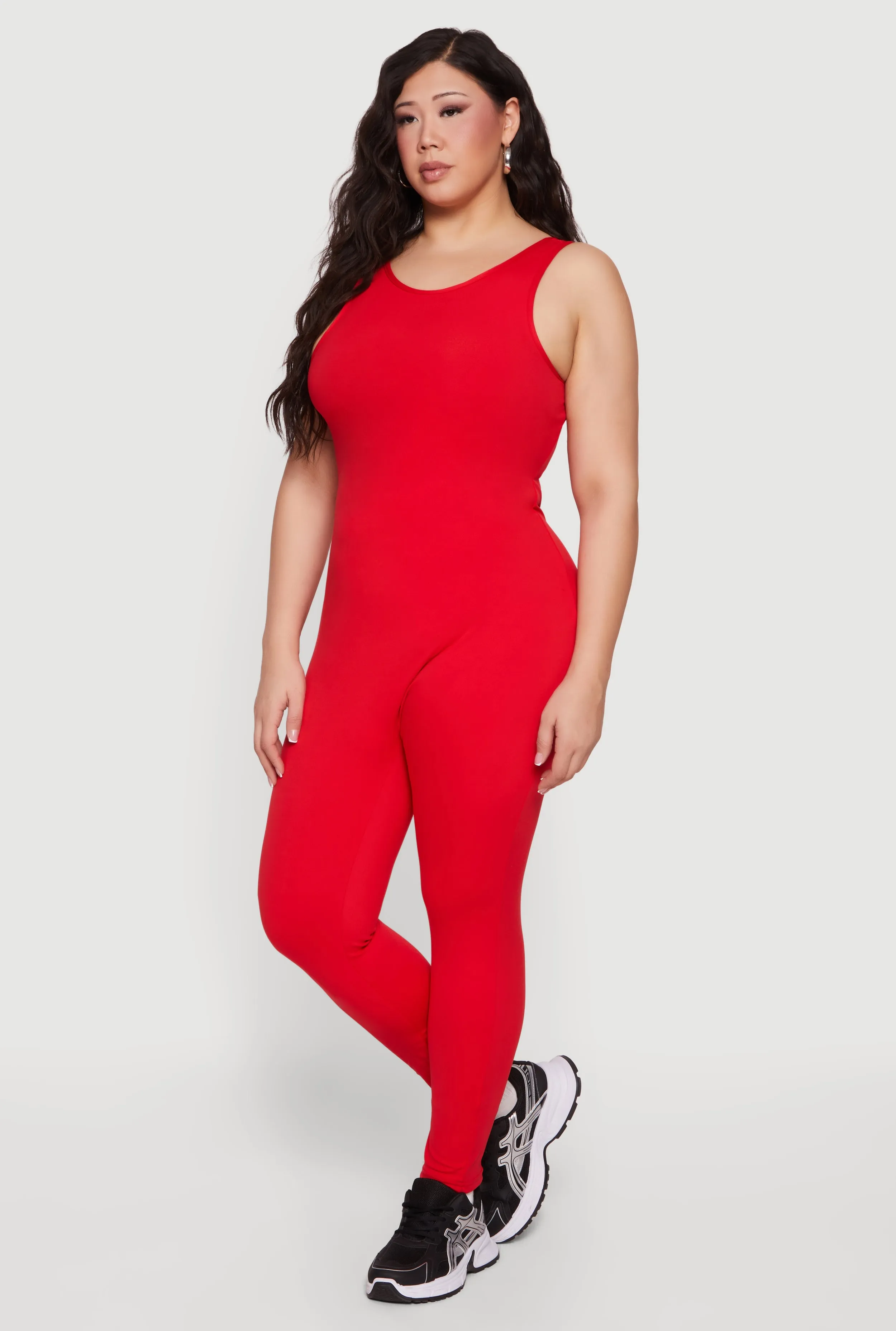 Plus Size Drop Shoulder Zip Front Hooded Sweatshirt sold by Rainbow product image thumbnail 2