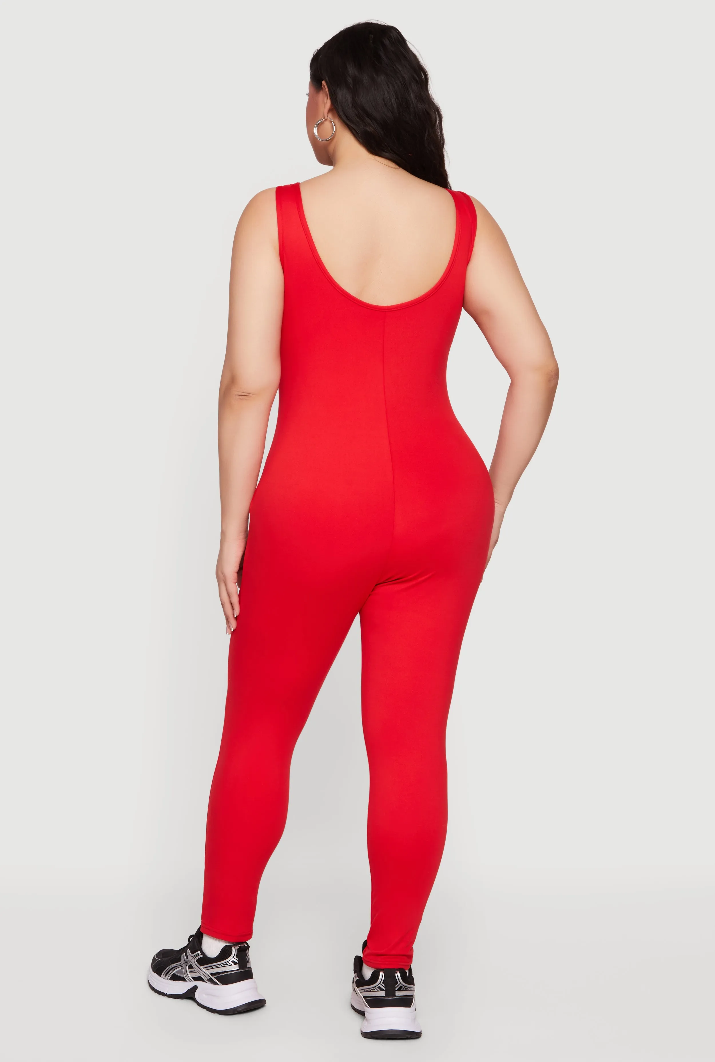 Plus Size Drop Shoulder Zip Front Hooded Sweatshirt sold by Rainbow product image thumbnail 3