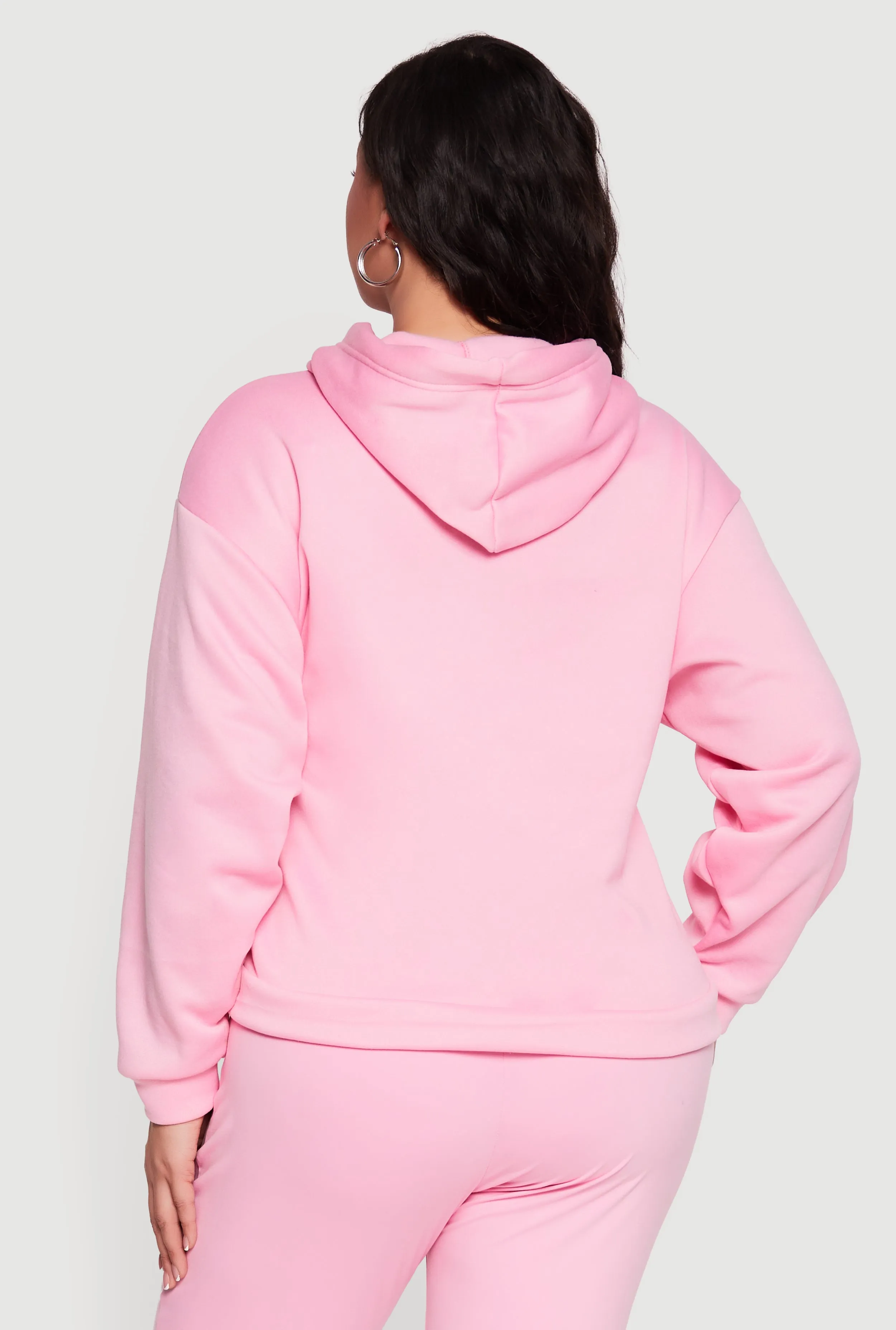 Plus Size Drawstring Hooded Pullover Sweatshirt sold by Rainbow product image thumbnail 5