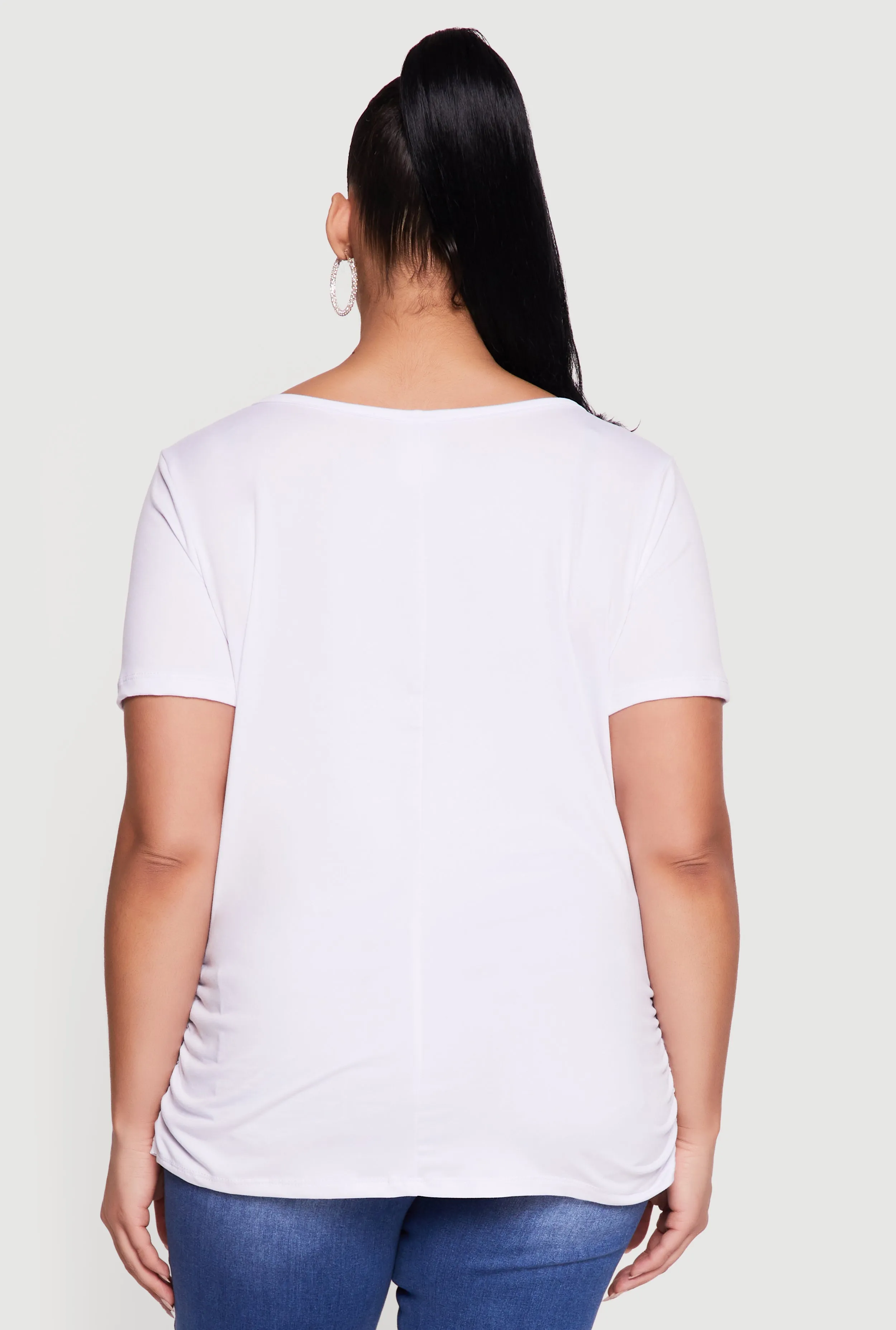 Plus Size Mini Queen Rhinestone Studded Tee sold by Rainbow product image thumbnail 5