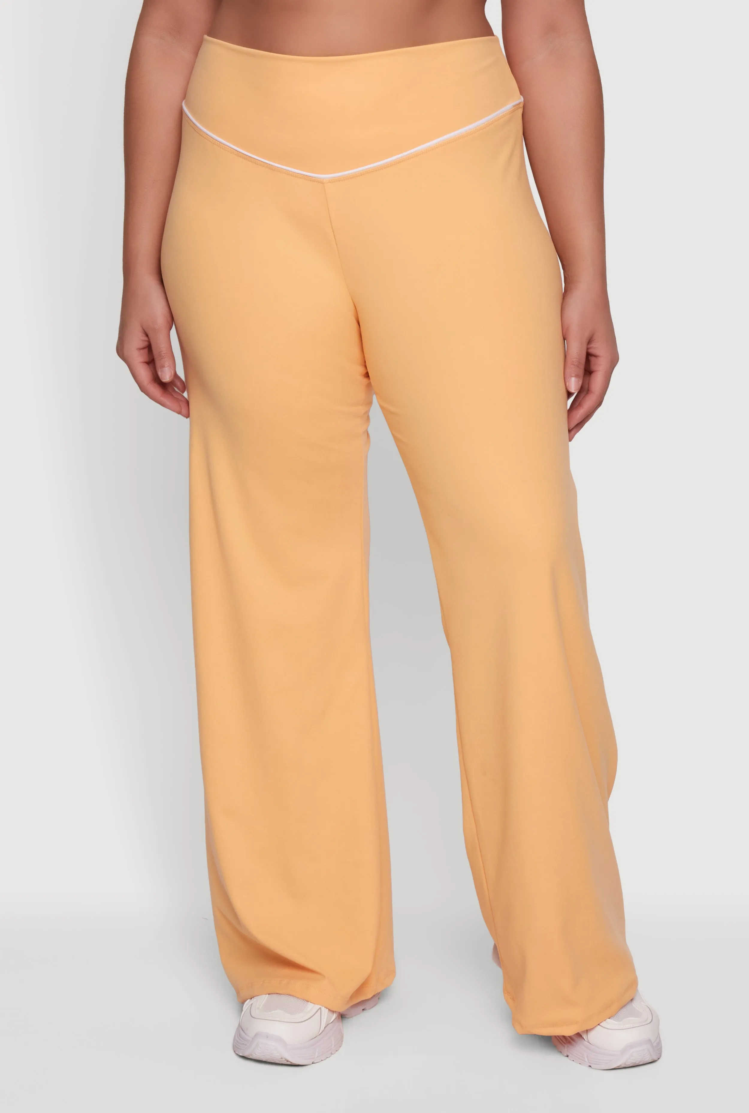 Plus Size Wide Leg Pants with Contrast Trim sold by Rainbow product image thumbnail 3