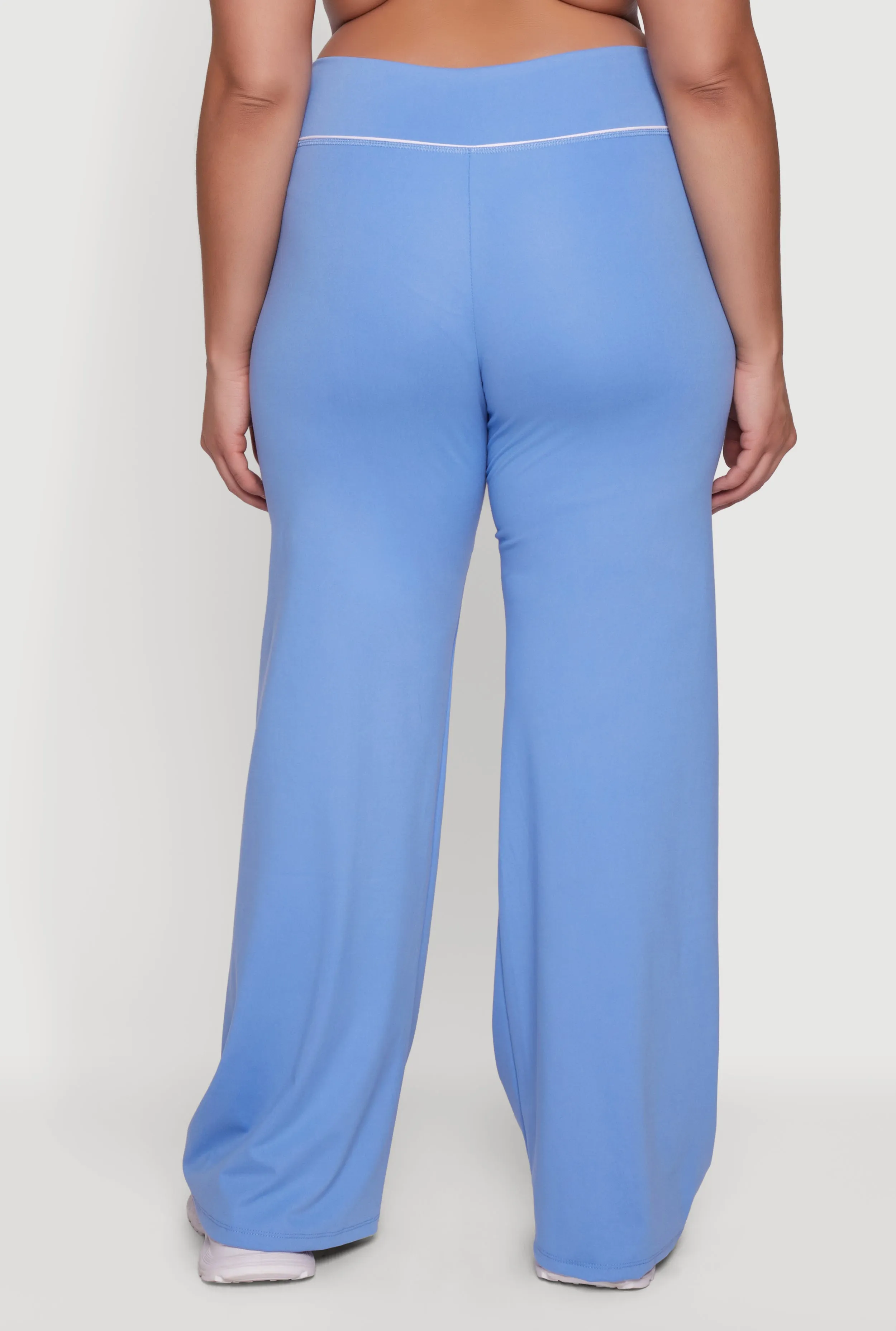 Plus Size Wide Leg Pants with Contrast Trim sold by Rainbow product image thumbnail 5