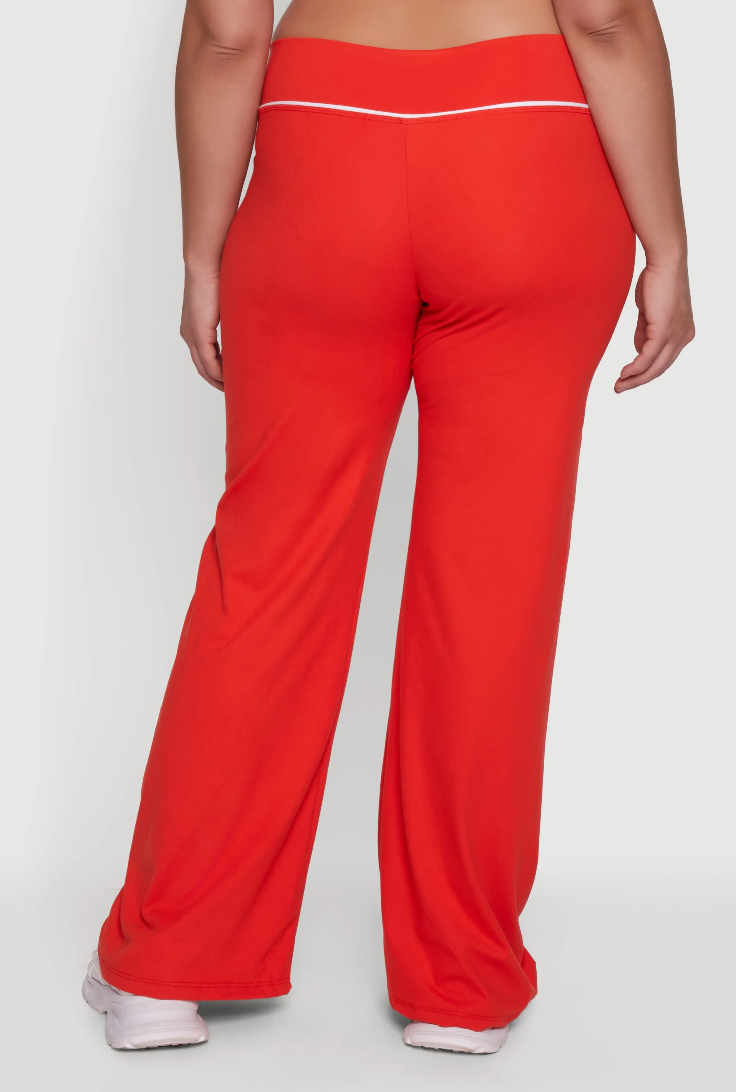 Plus Size Wide Leg Pants with Contrast Trim sold by Rainbow product image thumbnail 5