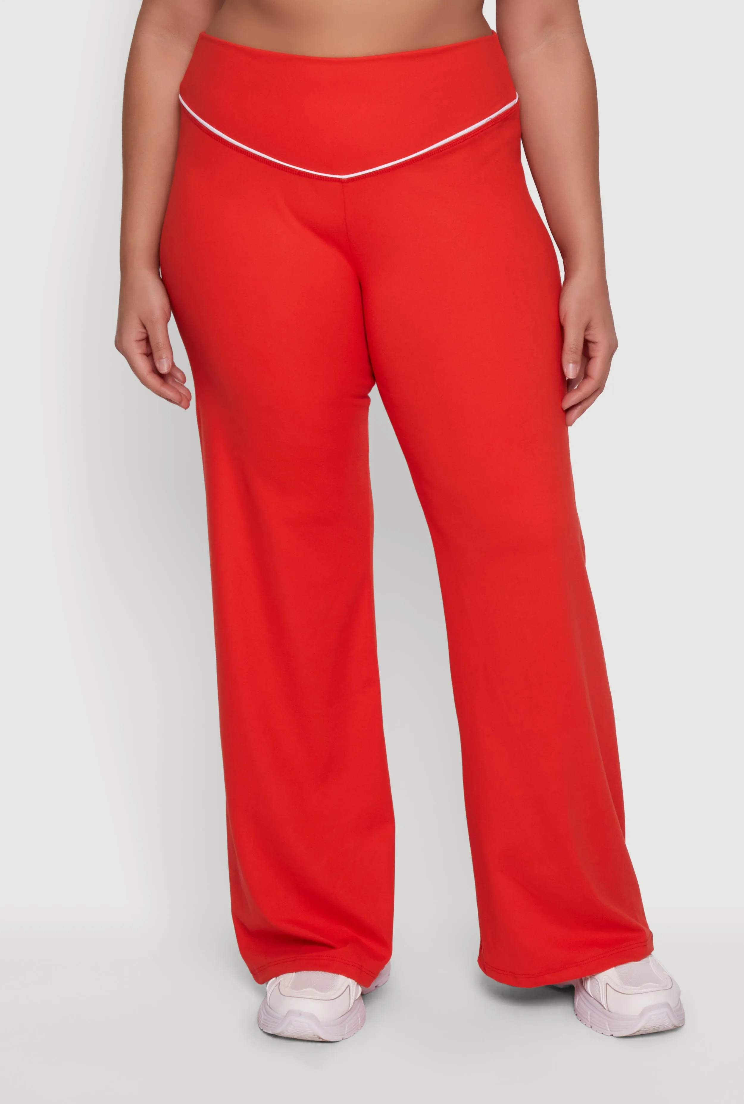 Plus Size Wide Leg Pants with Contrast Trim sold by Rainbow product image thumbnail 3
