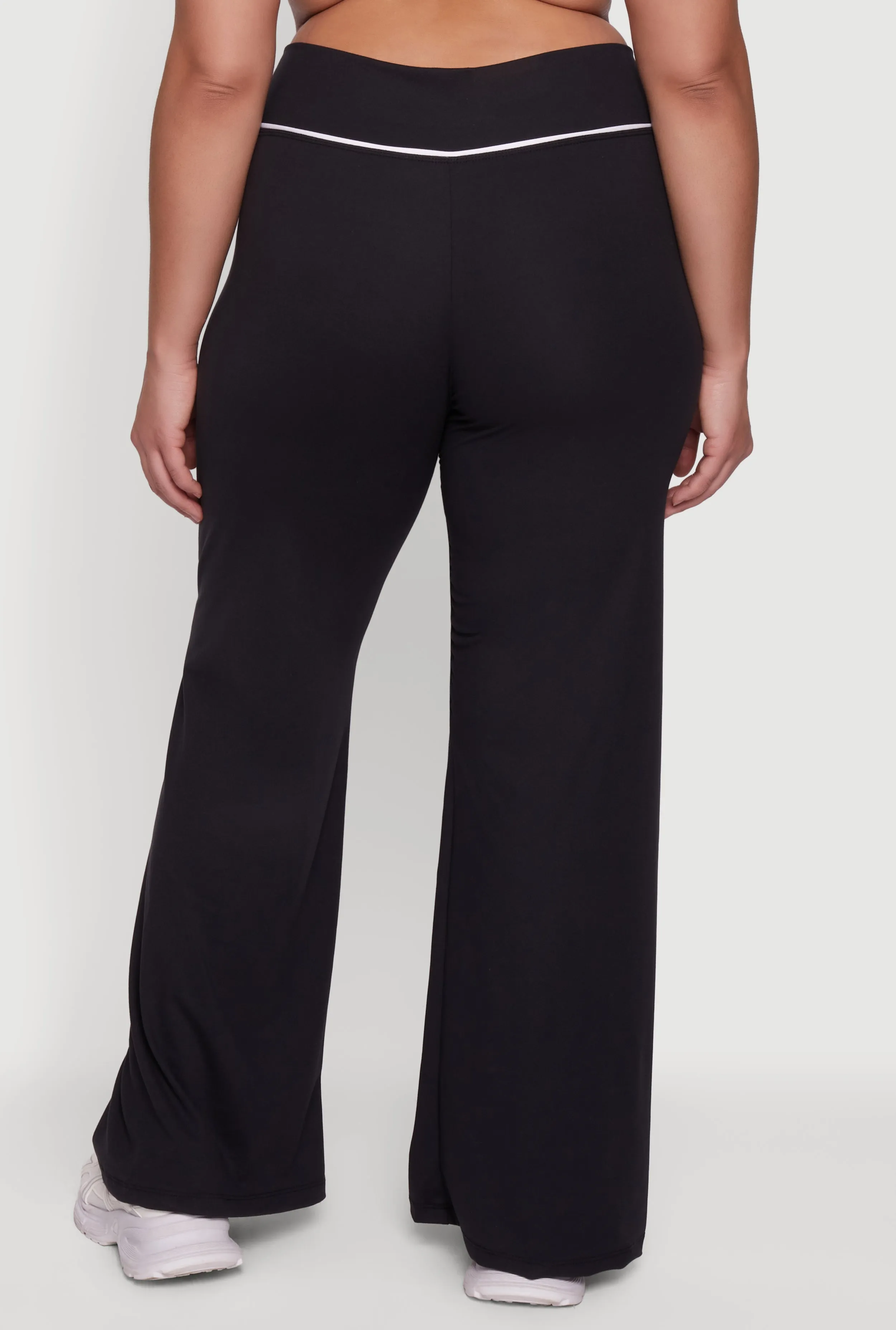 Plus Size Wide Leg Pants with Contrast Trim sold by Rainbow product image thumbnail 5
