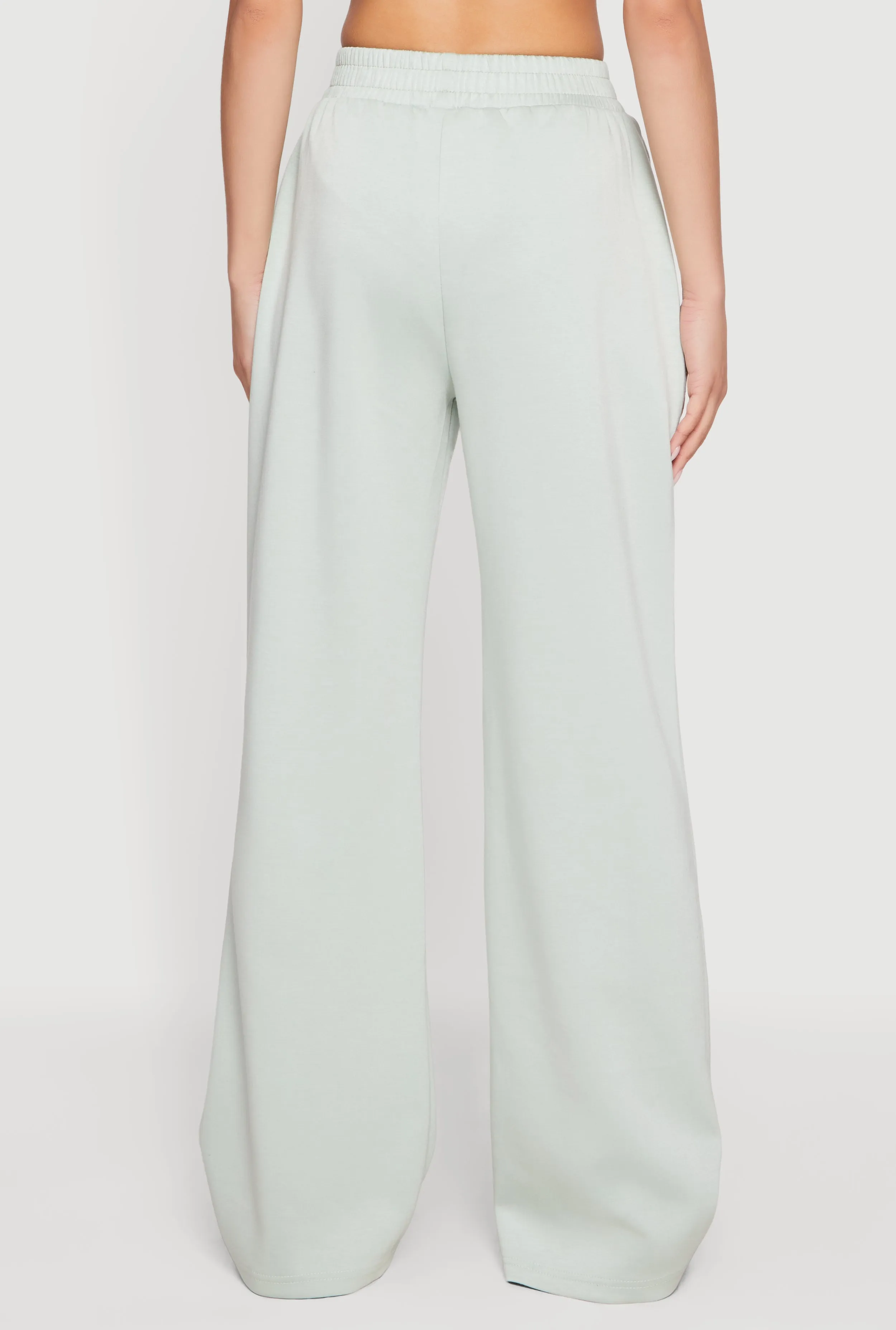 Elastic High Waisted Wide Leg Pull On Pants sold by Rainbow product image thumbnail 5