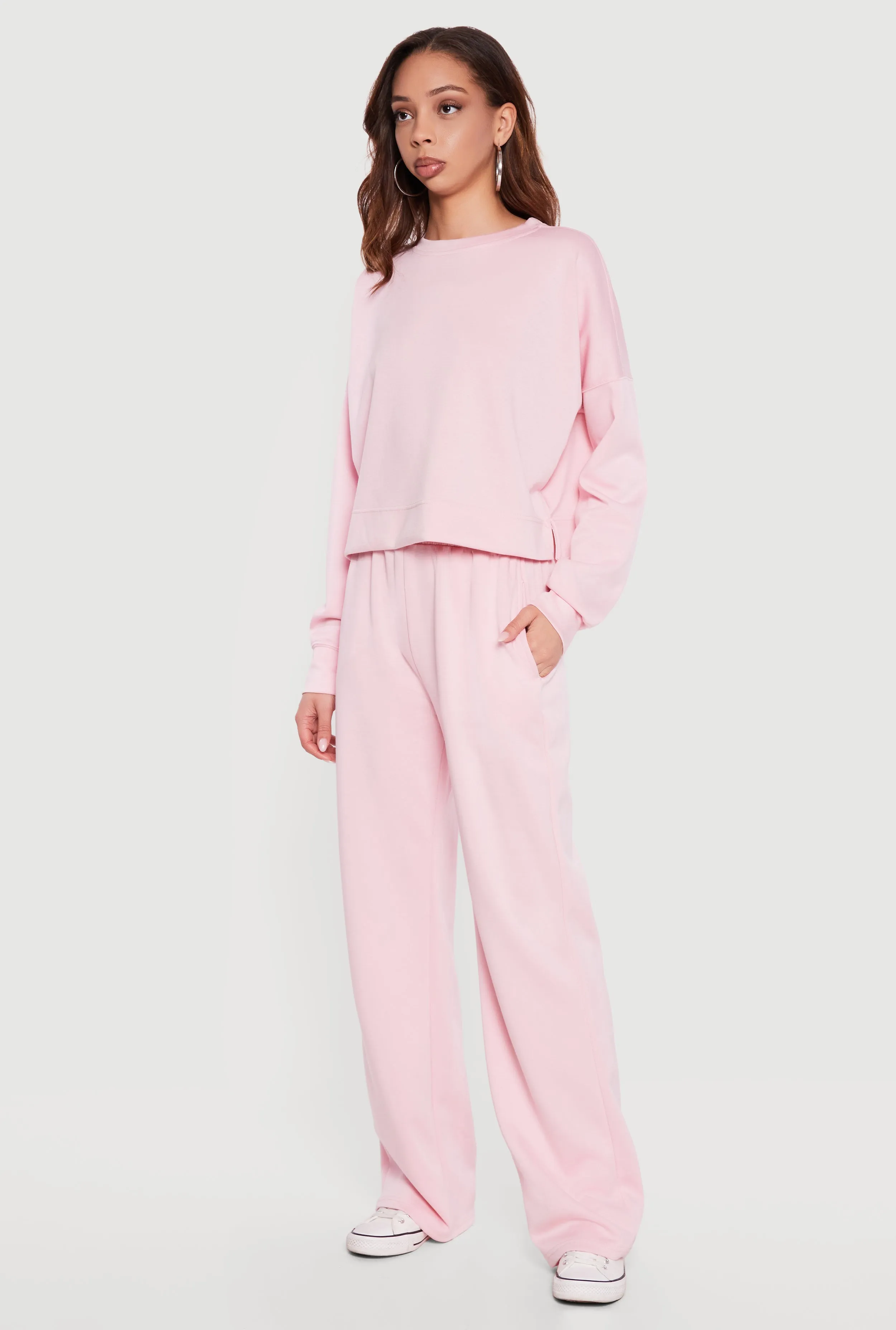 Elastic High Waisted Wide Leg Pull On Pants sold by Rainbow product image thumbnail 2