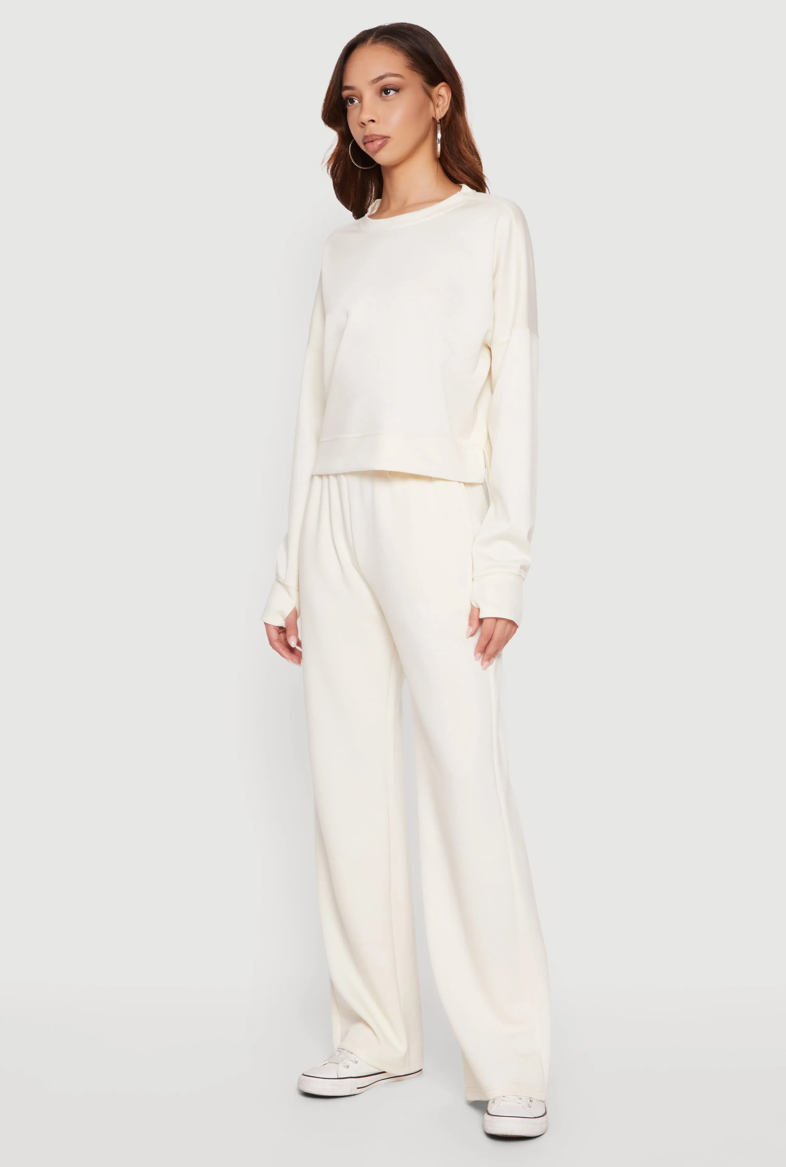Long Sleeve Crew Neck Pullover Sweatshirt sold by Rainbow product image thumbnail 3