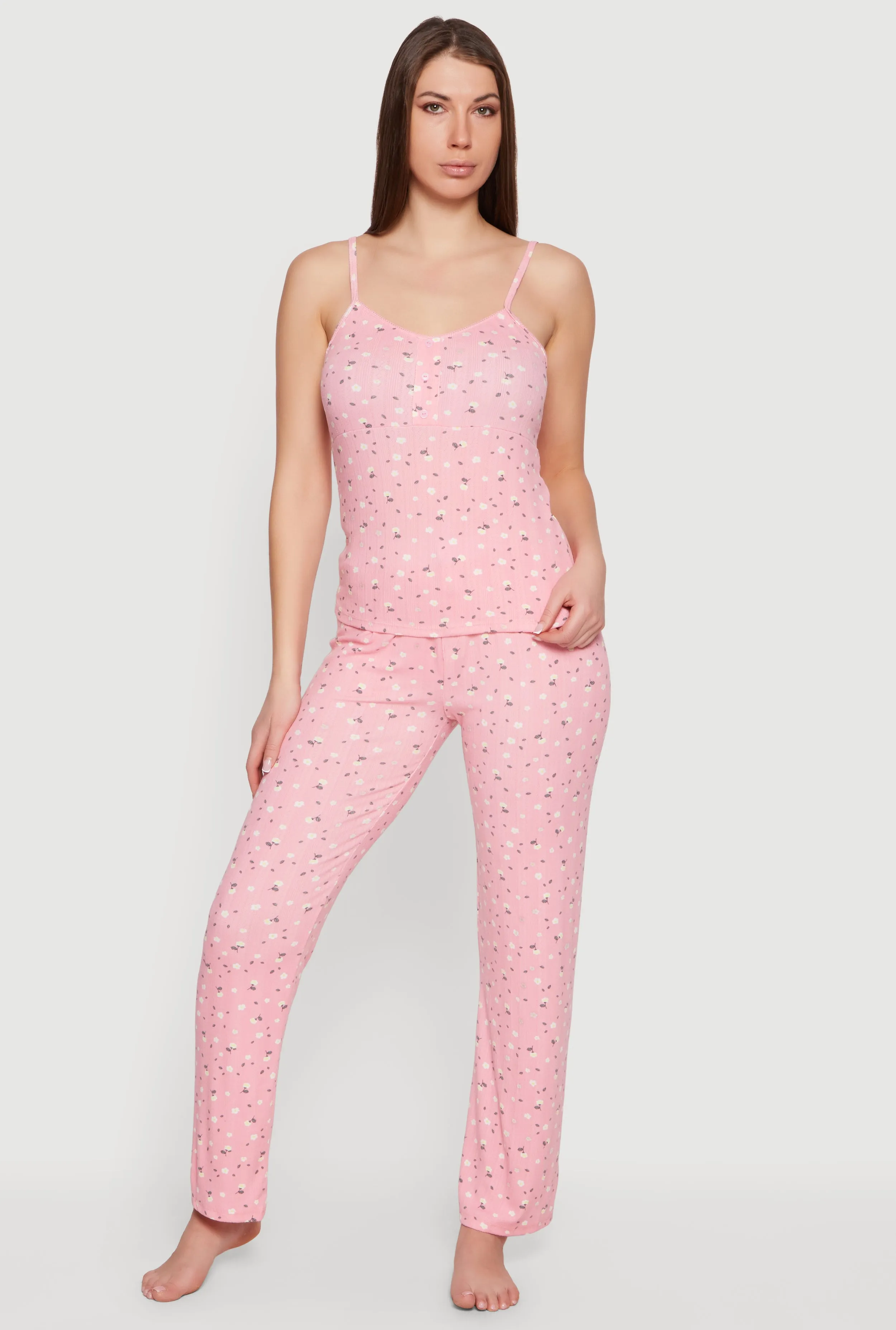 Ditsy Floral Print Pajama Cami and Pants Set sold by Rainbow