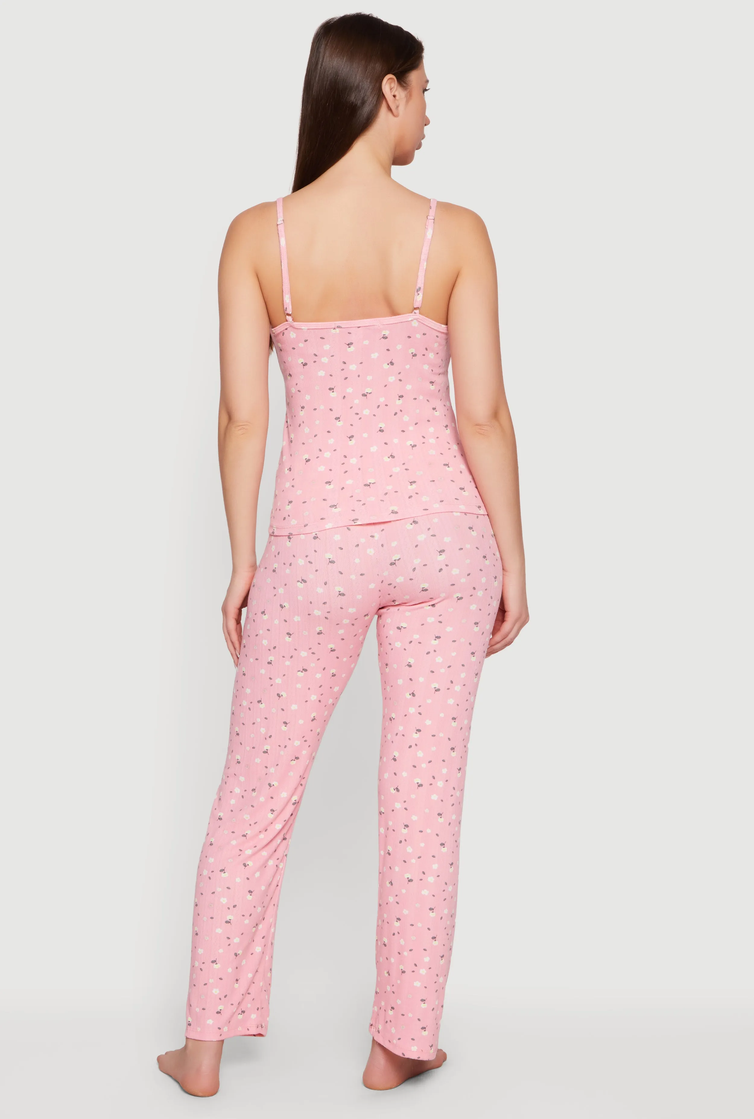 Ditsy Floral Print Pajama Cami and Pants Set sold by Rainbow product image thumbnail 2