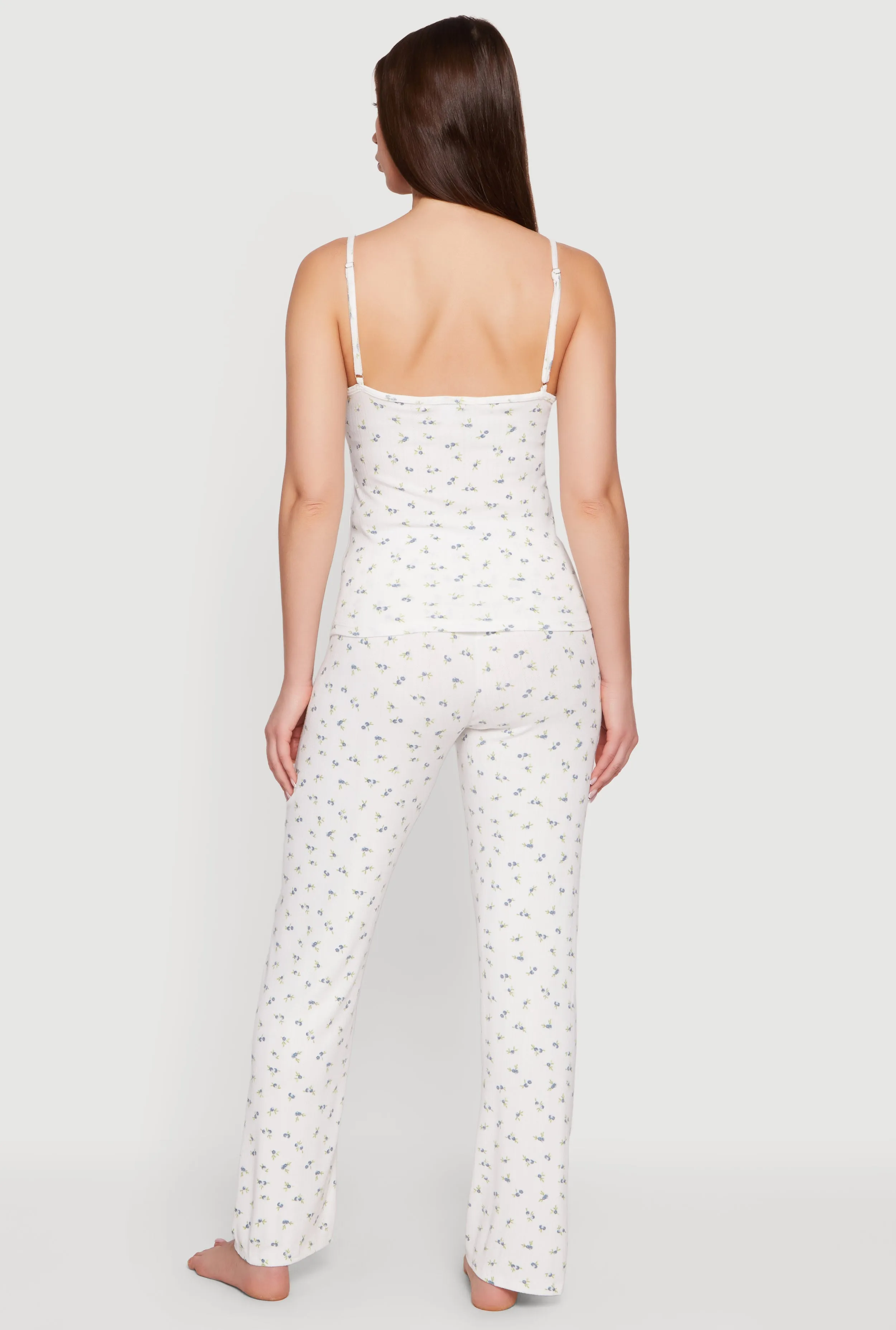 Ditsy Floral Print Pajama Cami and Pants Set sold by Rainbow product image thumbnail 2