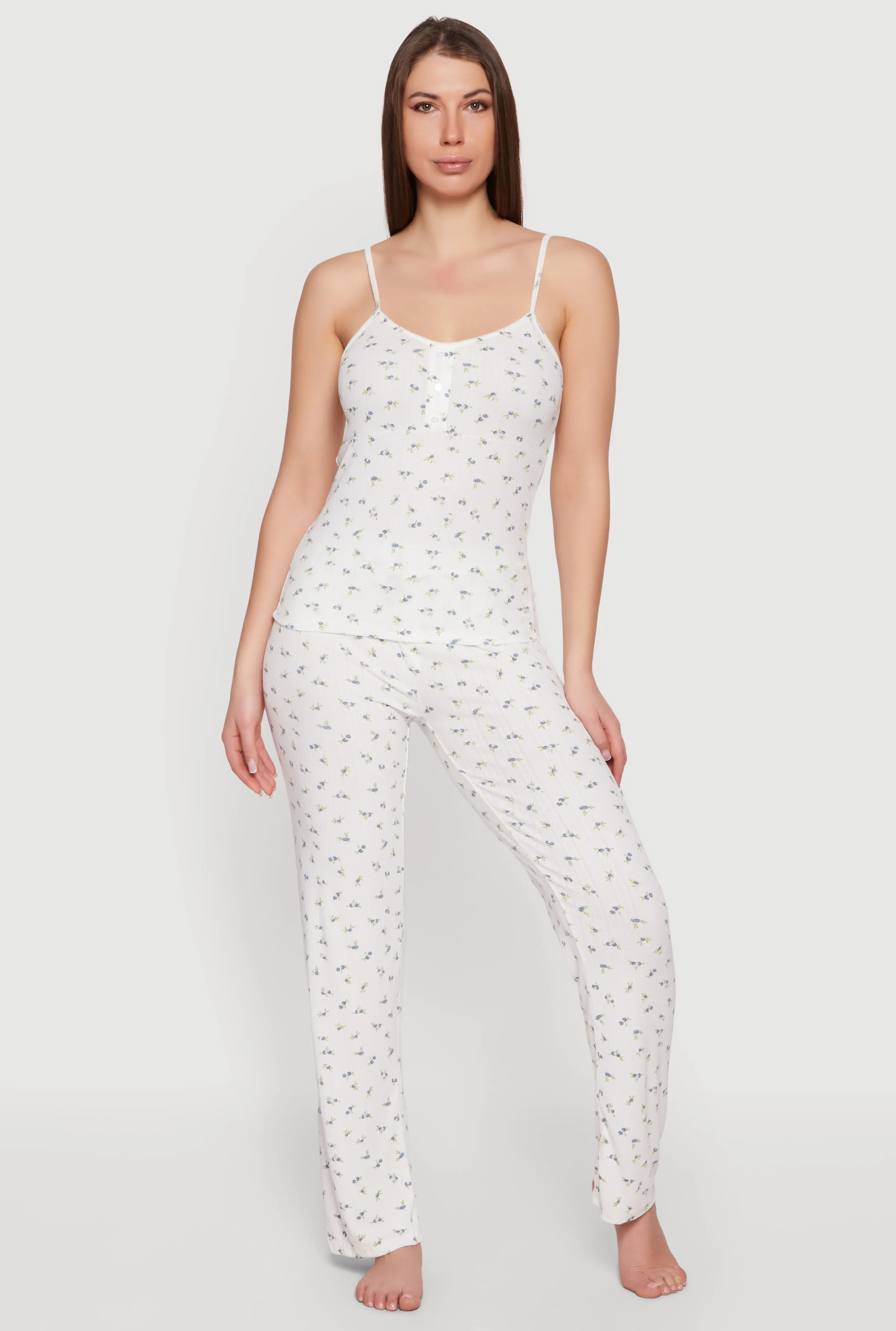 Ditsy Floral Print Pajama Cami and Pants Set sold by Rainbow