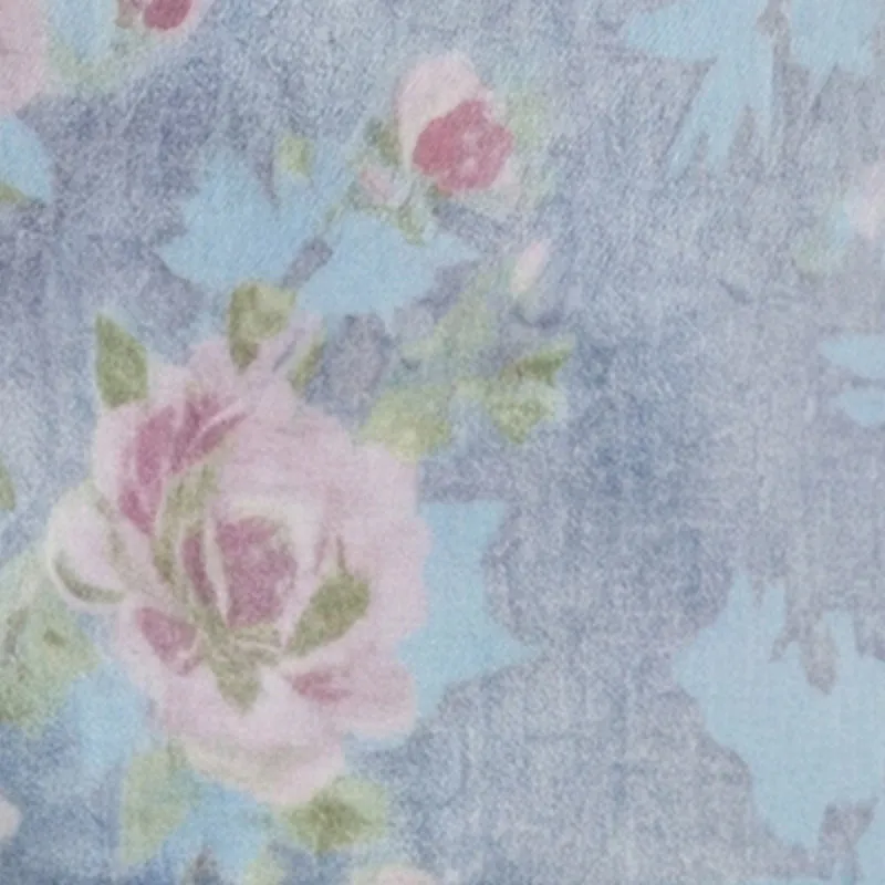Denim Floral Print Mini Skirt sold by Rainbow product image thumbnail 4