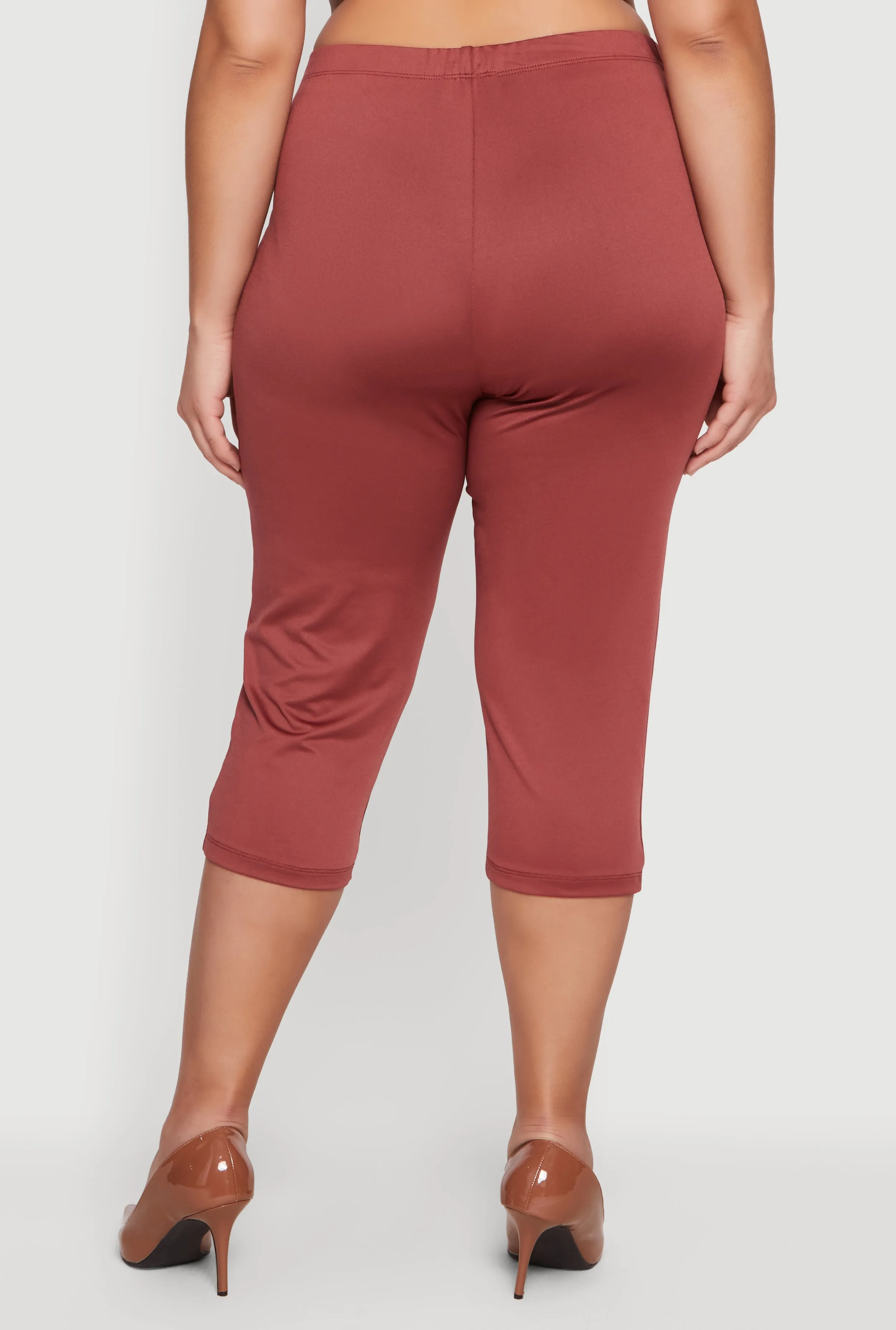 Plus Size Tie Waist Capri Leggings sold by Rainbow product image thumbnail 5