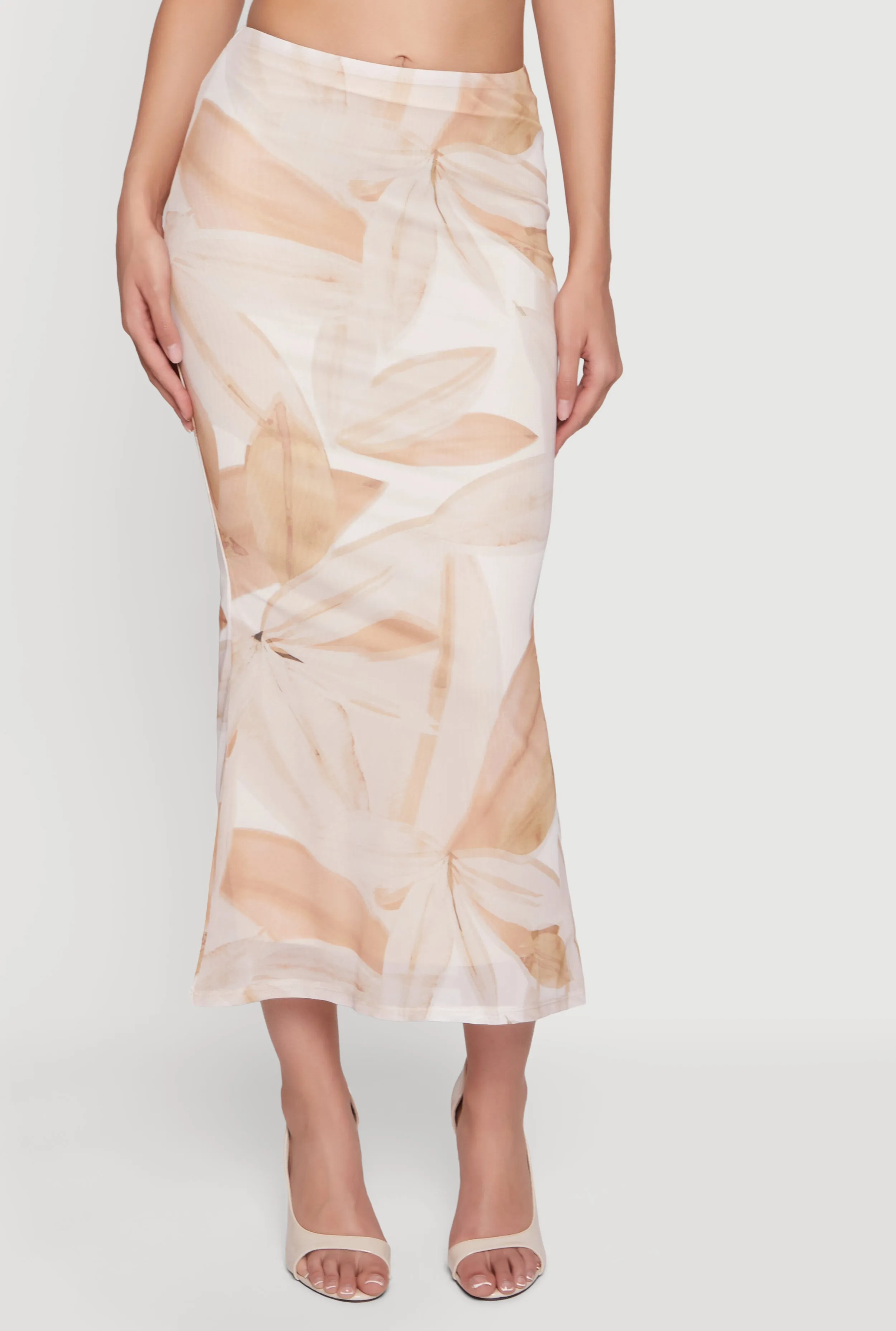 Patterned Mesh High Waisted Maxi Skirt sold by Rainbow product image thumbnail 3