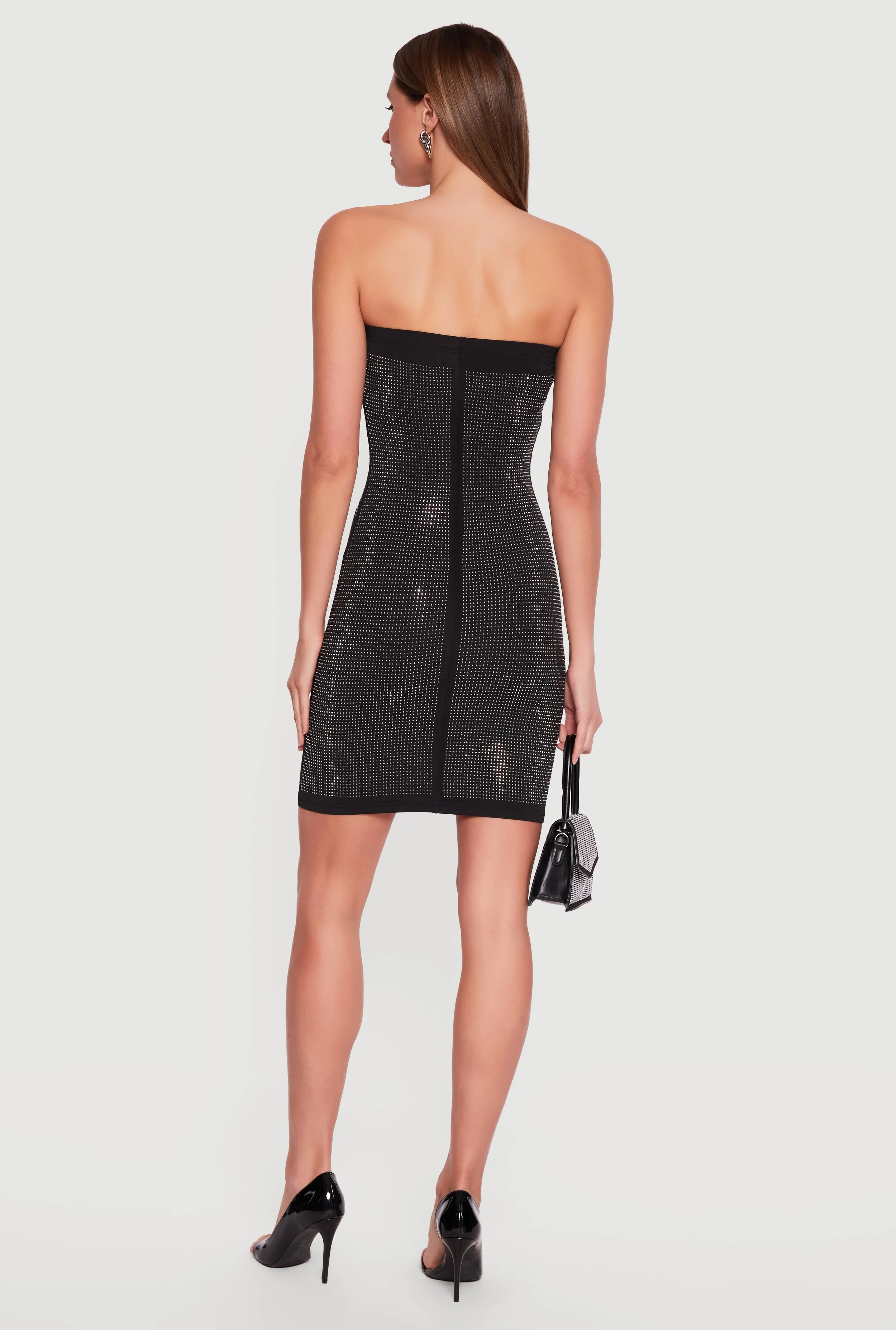 Rhinestone Mini Tube Dress sold by Rainbow product image thumbnail 3