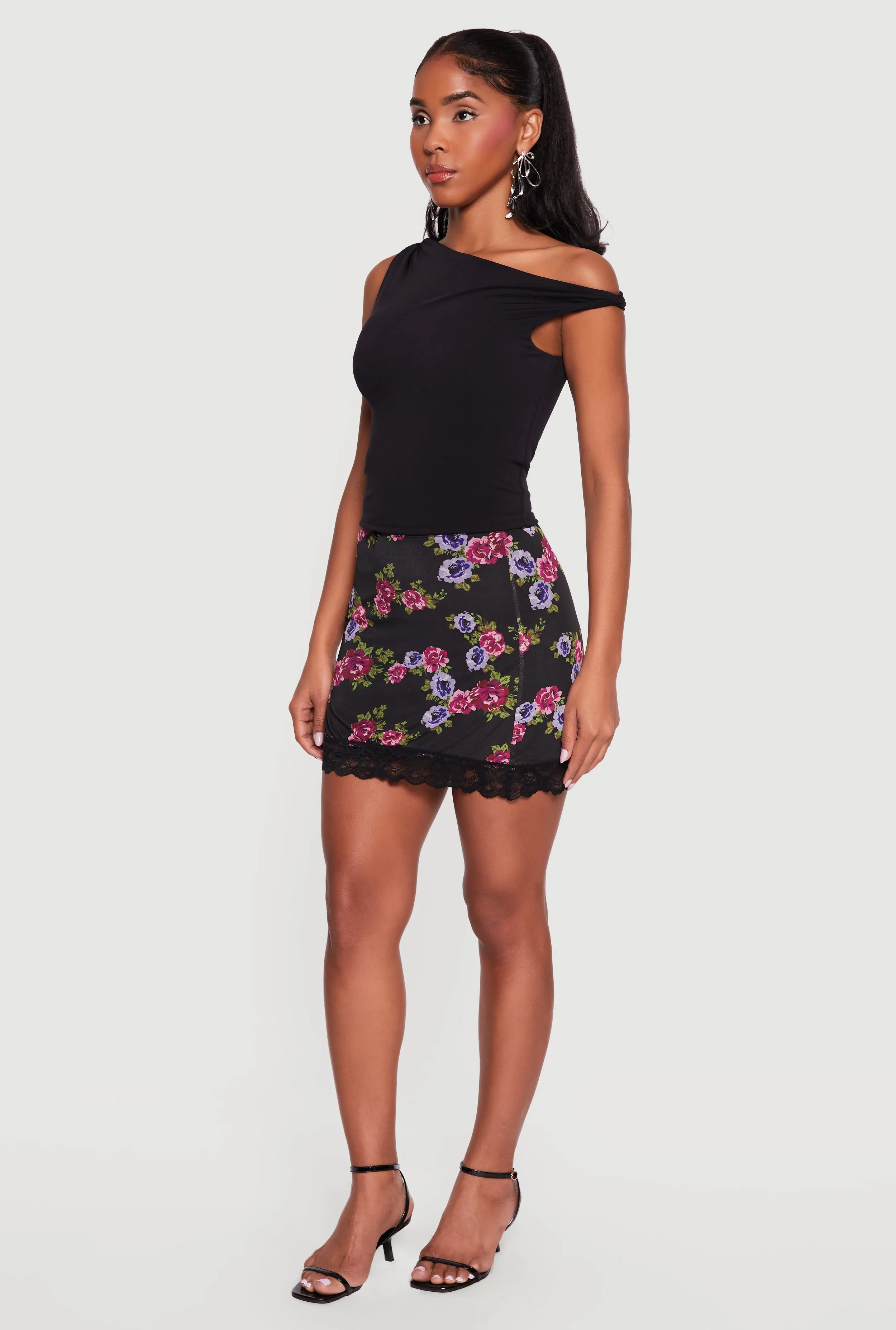 Lace Trim Mini Skirt sold by Rainbow product image thumbnail 2