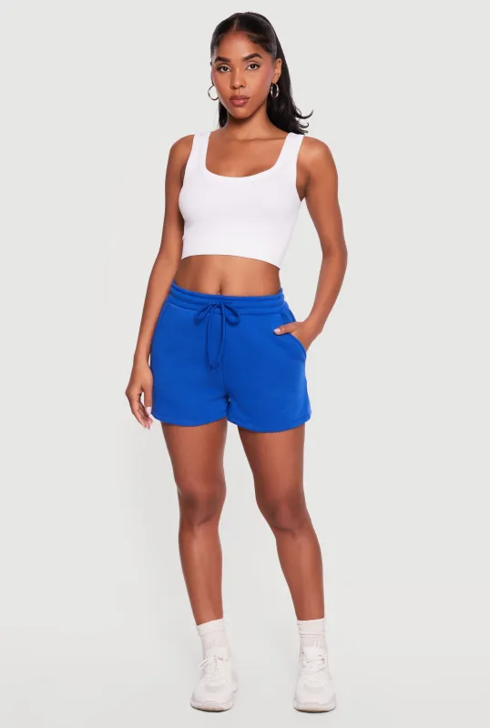 Drawstring Waist Sweatshorts sold by Rainbow