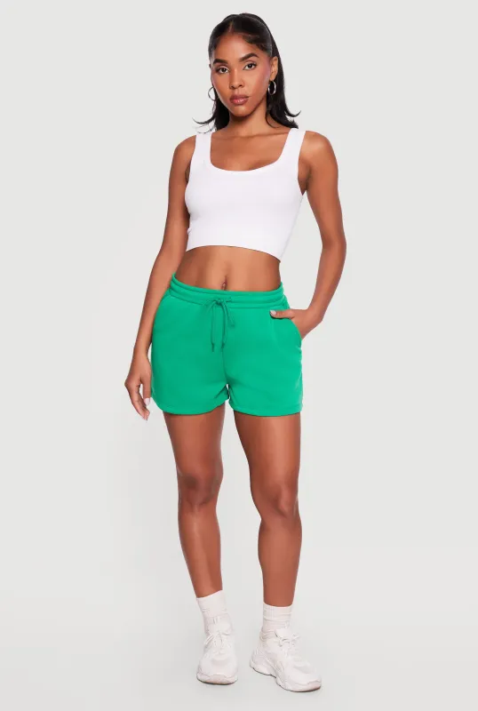 Drawstring Waist Sweatshorts sold by Rainbow