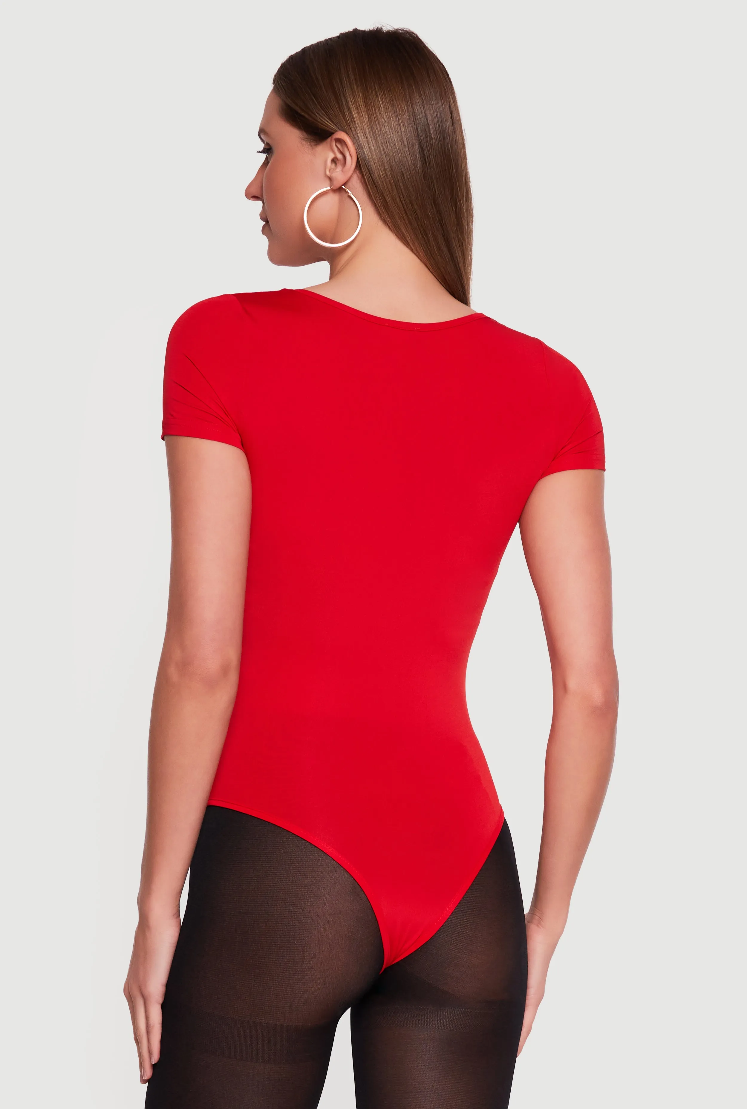 Short Sleeve Scoop Neck Bodysuit sold by Rainbow product image thumbnail 5