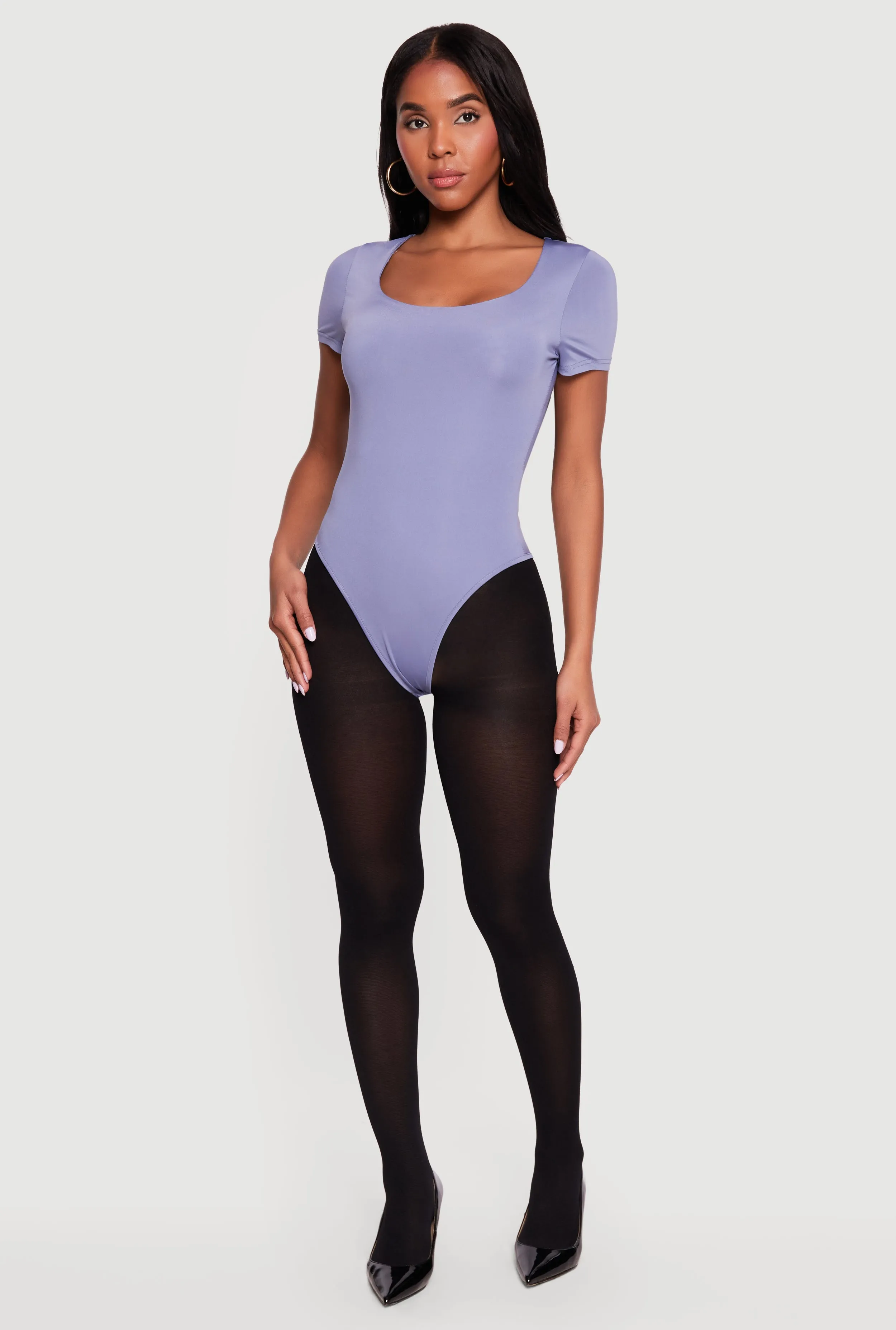 Short Sleeve Scoop Neck Bodysuit sold by Rainbow product image thumbnail 5