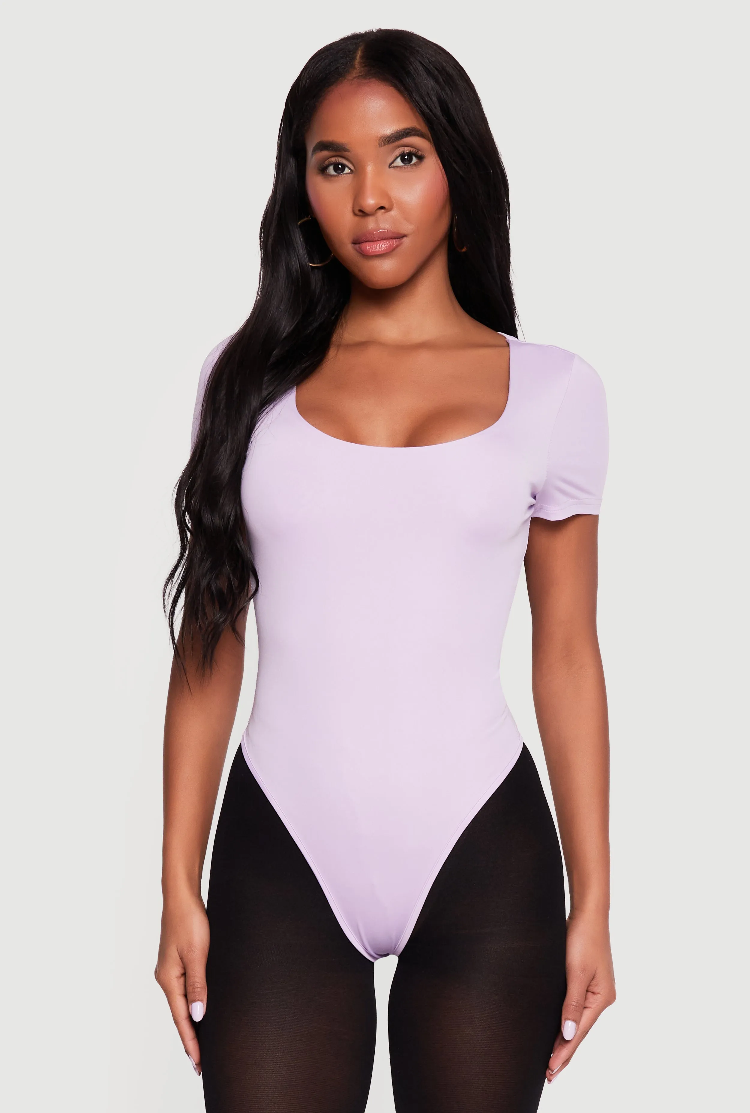 Short Sleeve Scoop Neck Bodysuit sold by Rainbow product image thumbnail 2