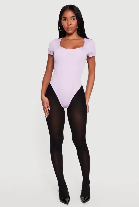 Short Sleeve Scoop Neck Bodysuit made by Daisy