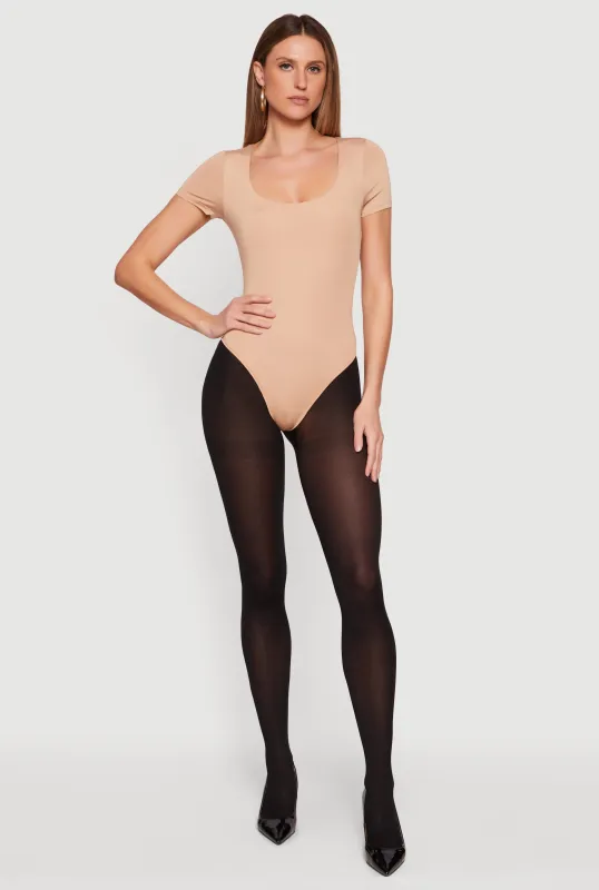 Short Sleeve Scoop Neck Bodysuit made by Daisy