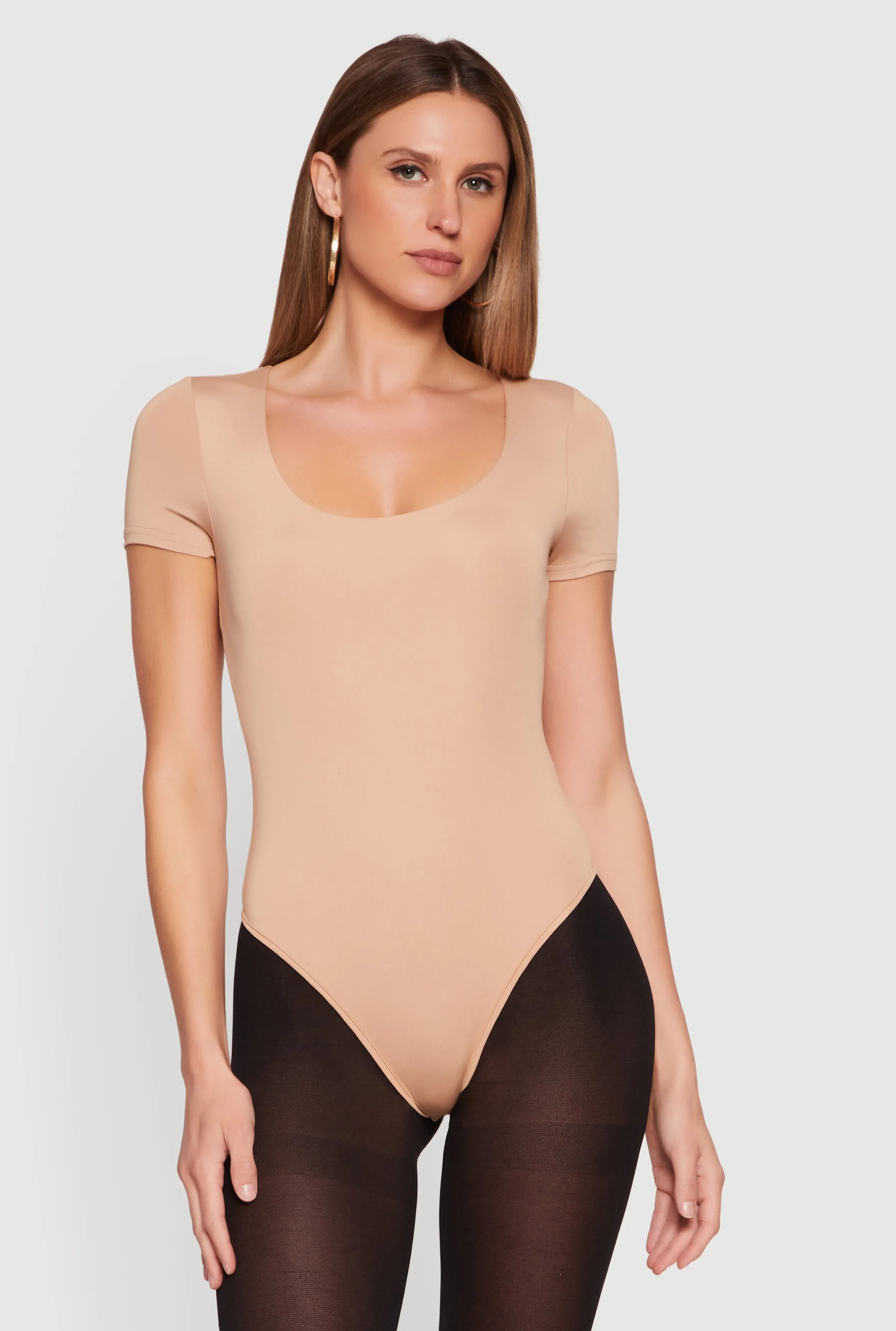 Short Sleeve Scoop Neck Bodysuit sold by Rainbow product image thumbnail 2