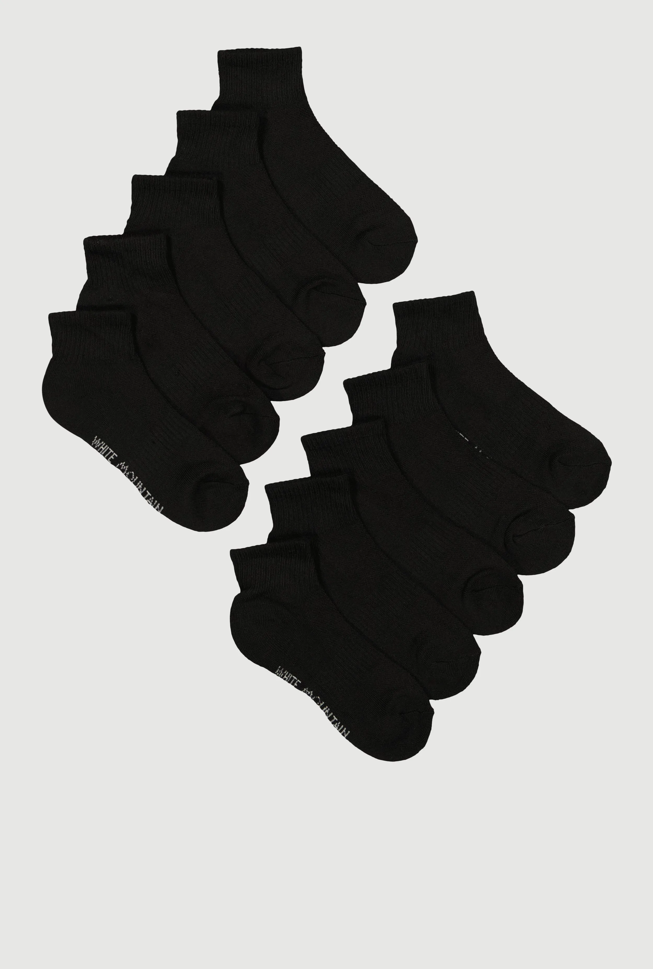 Quarter Socks 10 Pack Size 4-10 sold by Rainbow