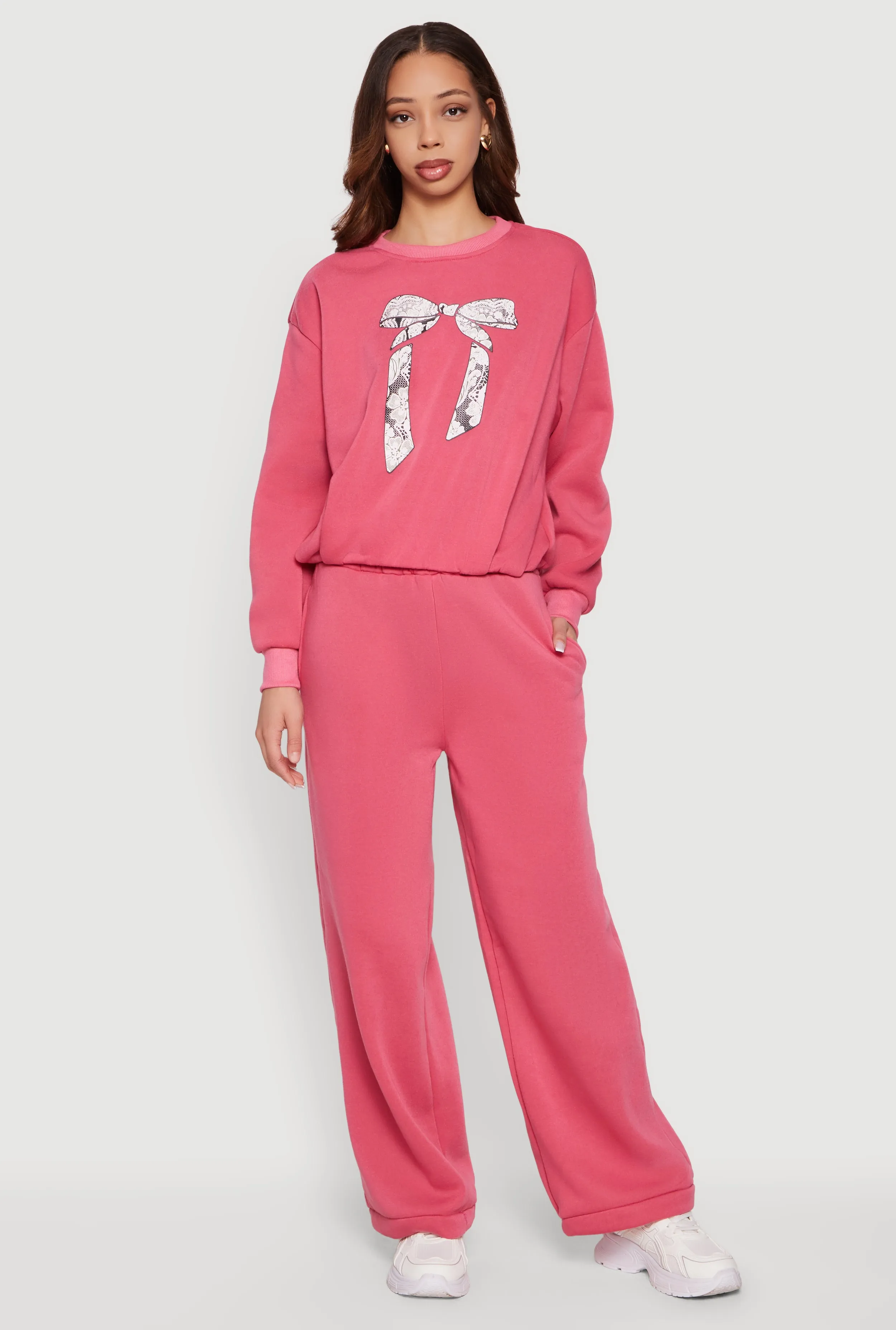 Solid Wide Leg Sweatpants sold by Rainbow product image thumbnail 4