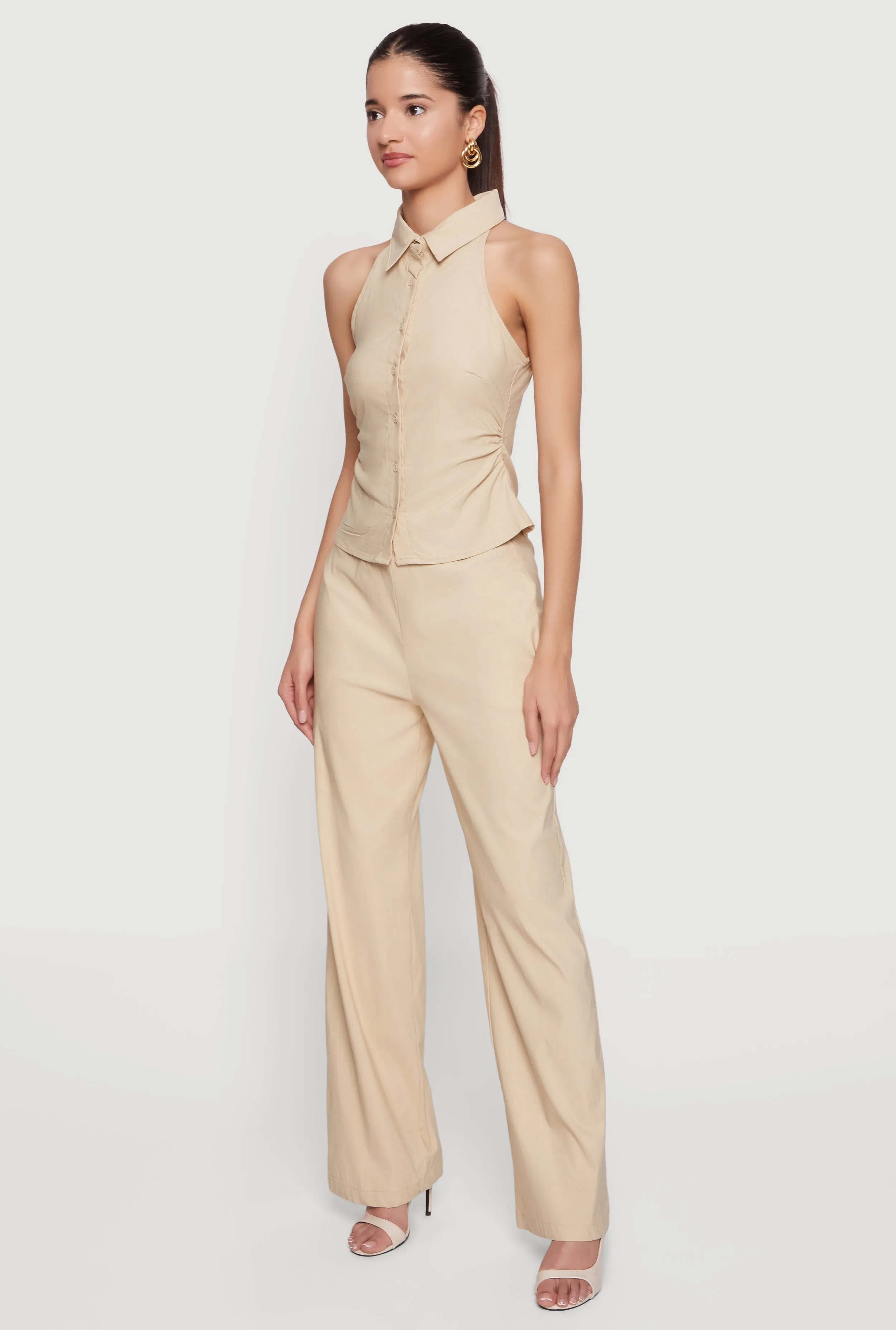 Wide Leg Pull On Drawstring Pants sold by Rainbow product image thumbnail 2