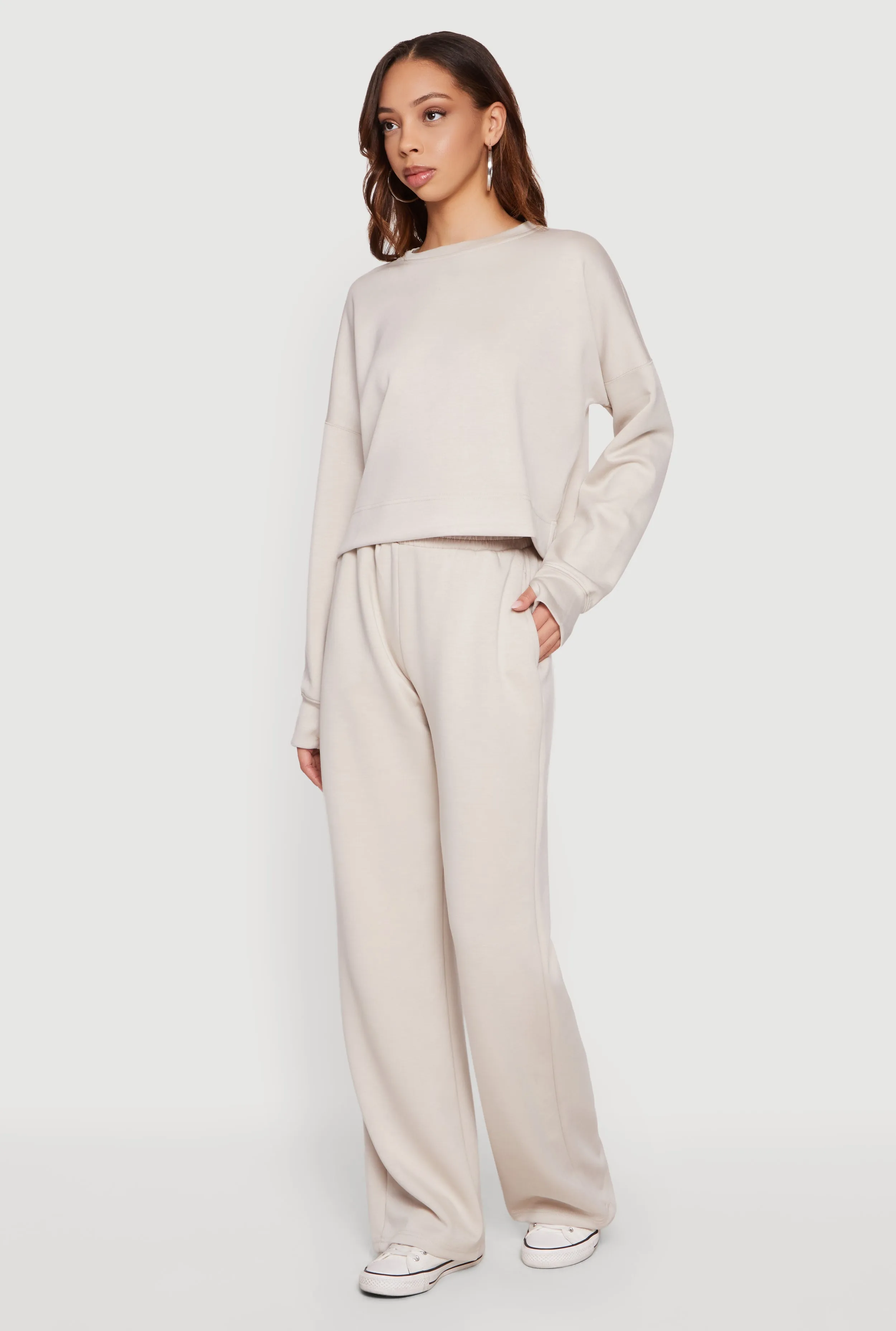 Pull On Wide Leg Mid Rise Casual Pants sold by Rainbow product image thumbnail 2