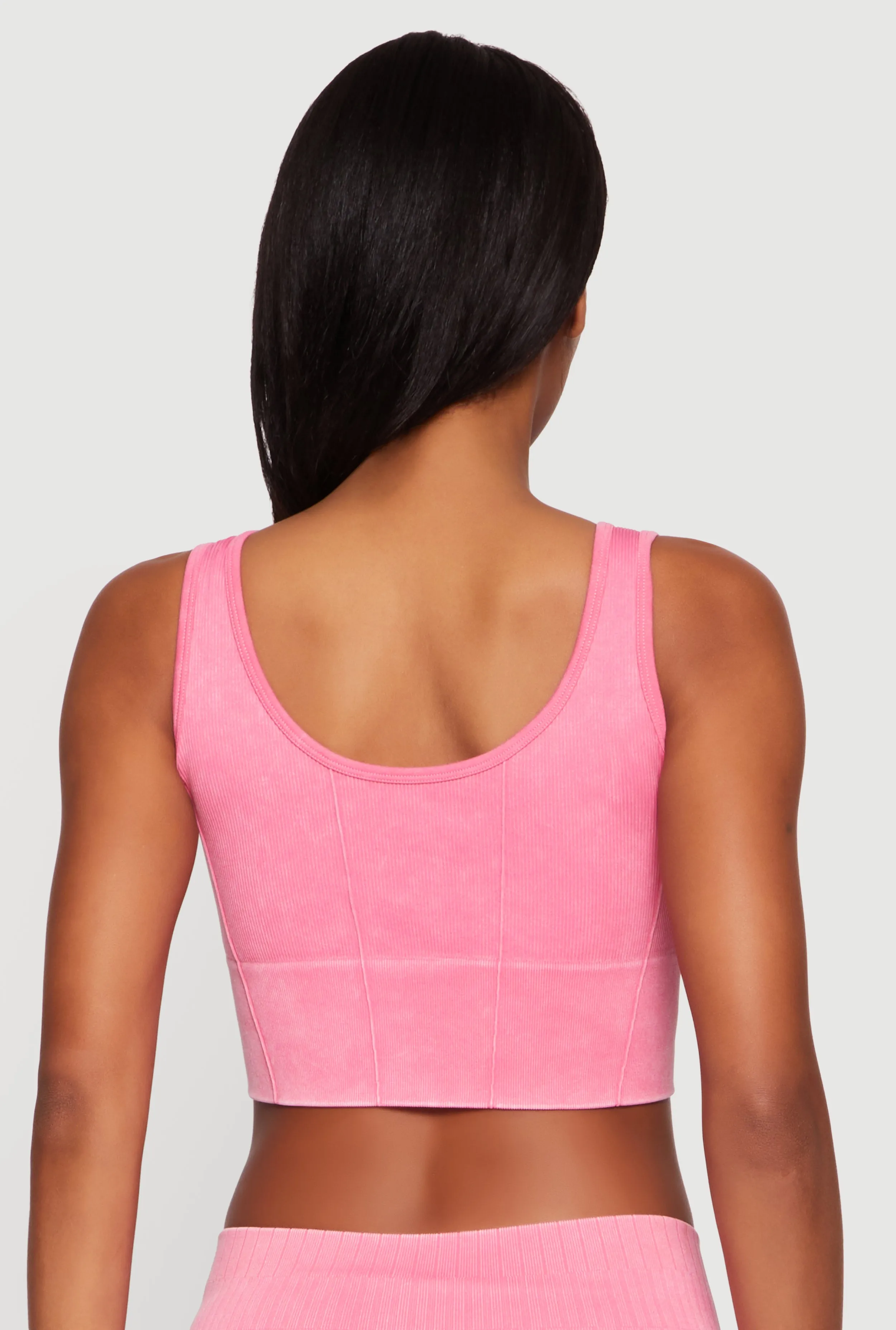 Acid Wash Seamless Cropped Tank Top sold by Rainbow product image thumbnail 5