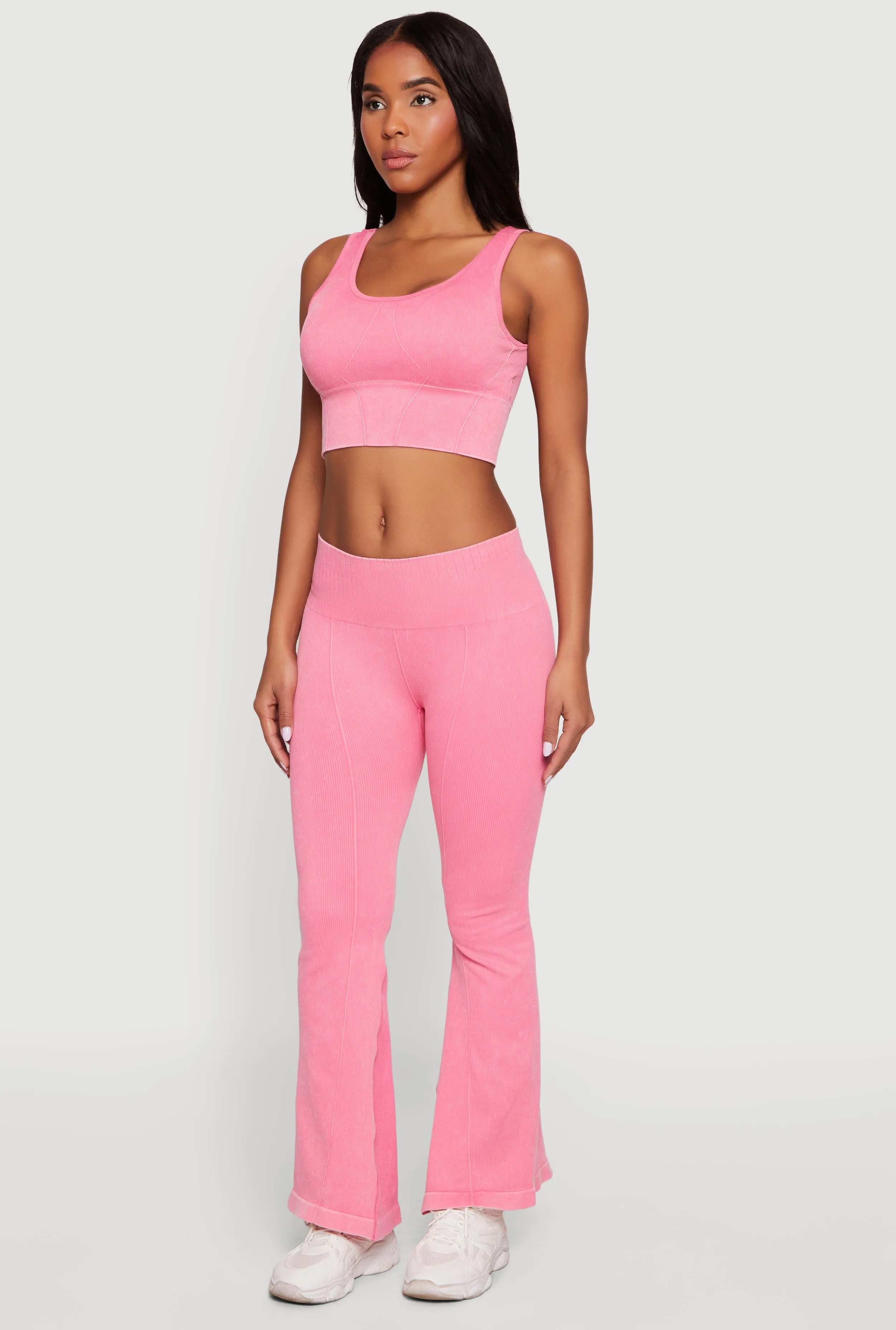 Acid Wash Seamless Cropped Tank Top sold by Rainbow product image thumbnail 3