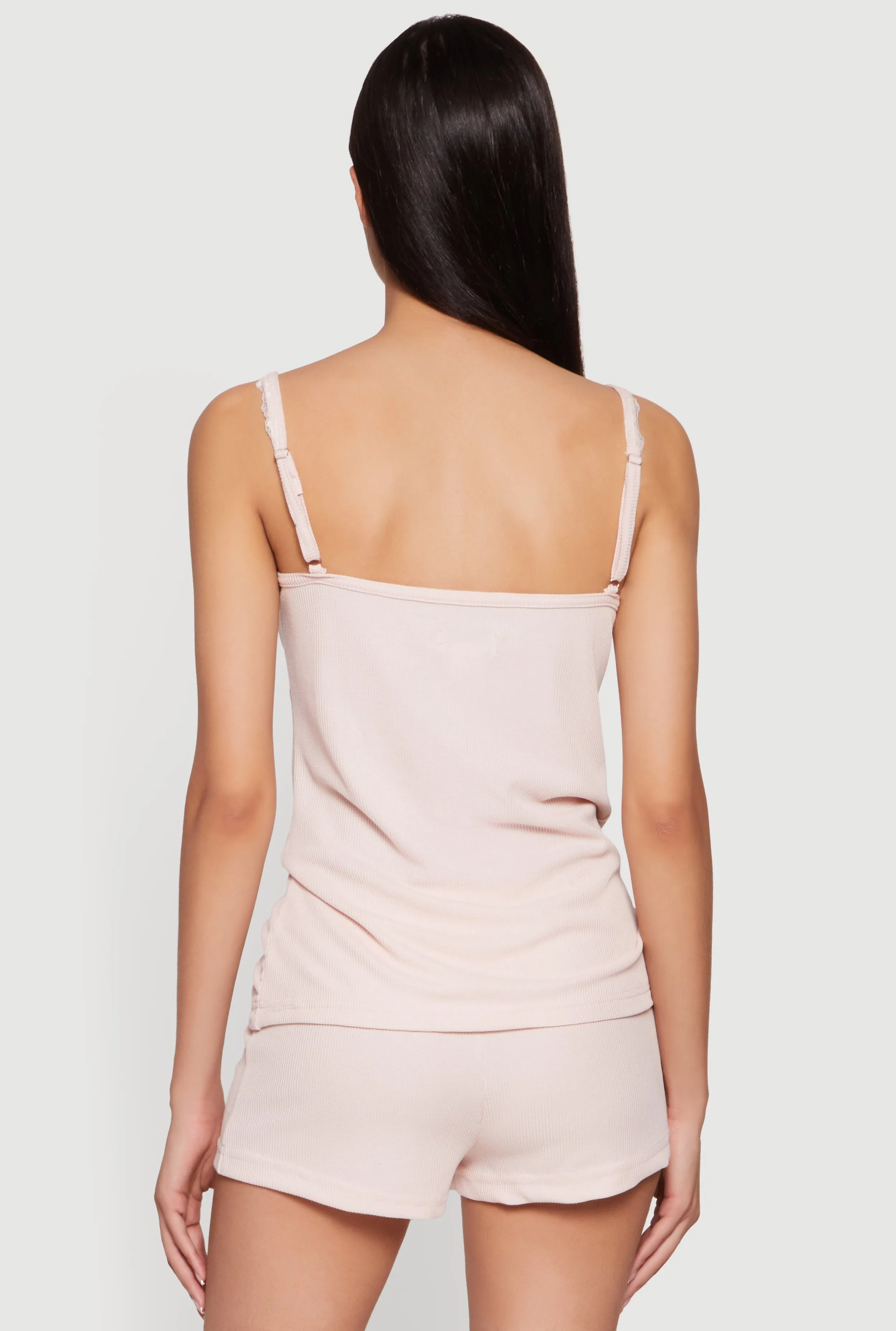 Waffle Knit Pajama Cami and Shorts Set sold by Rainbow product image thumbnail 2