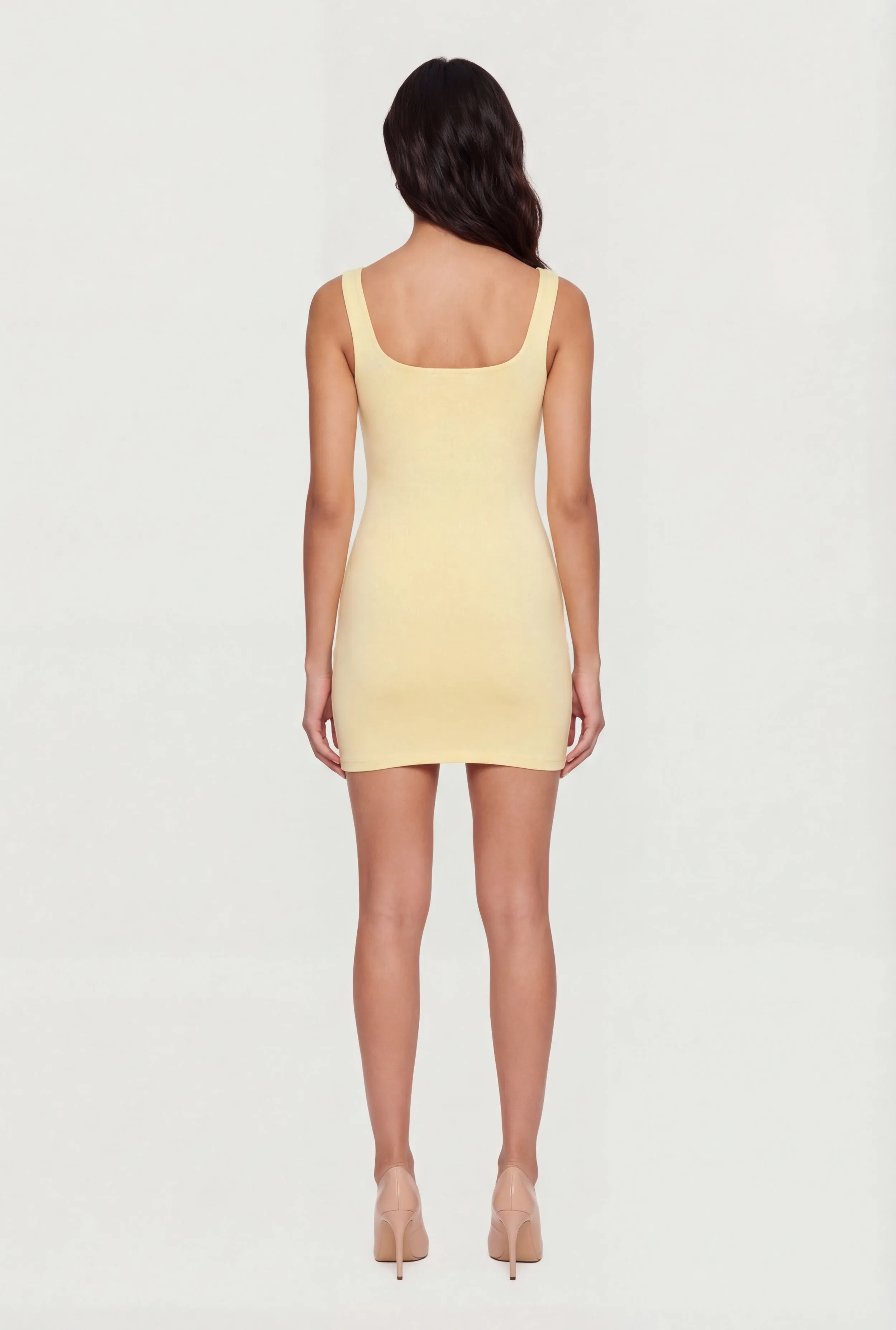 Double Layered Square Neck Mini Dress sold by Rainbow product image thumbnail 3