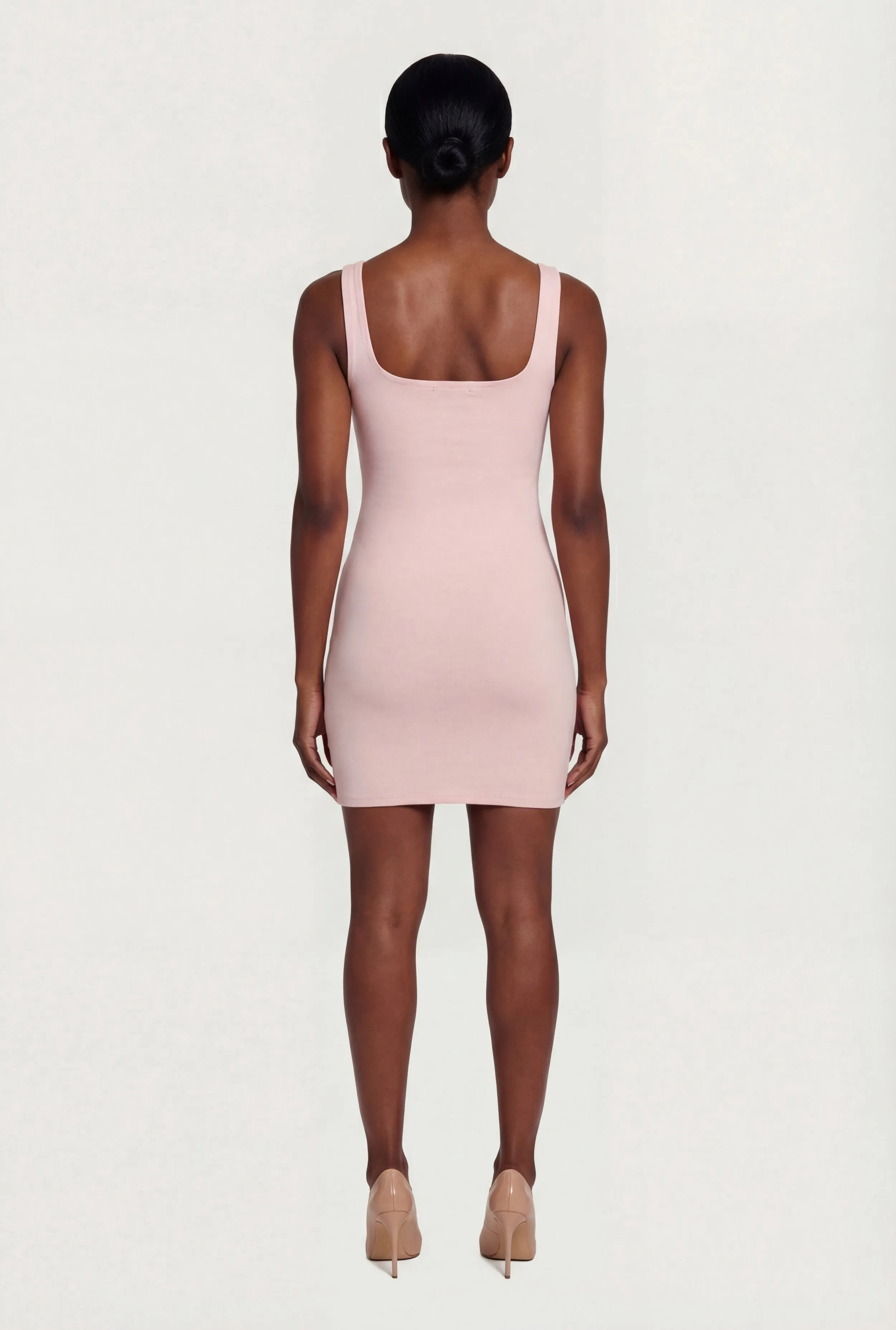 Double Layered Square Neck Mini Dress sold by Rainbow product image thumbnail 3