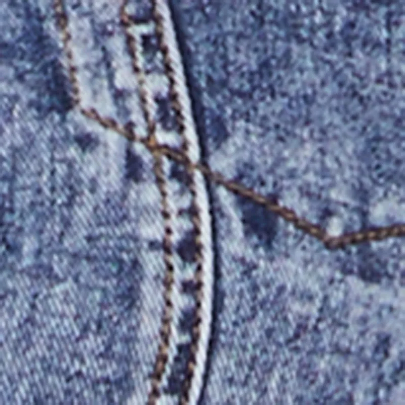 Acid Wash Denim High Waisted Skort sold by Rainbow product image thumbnail 4