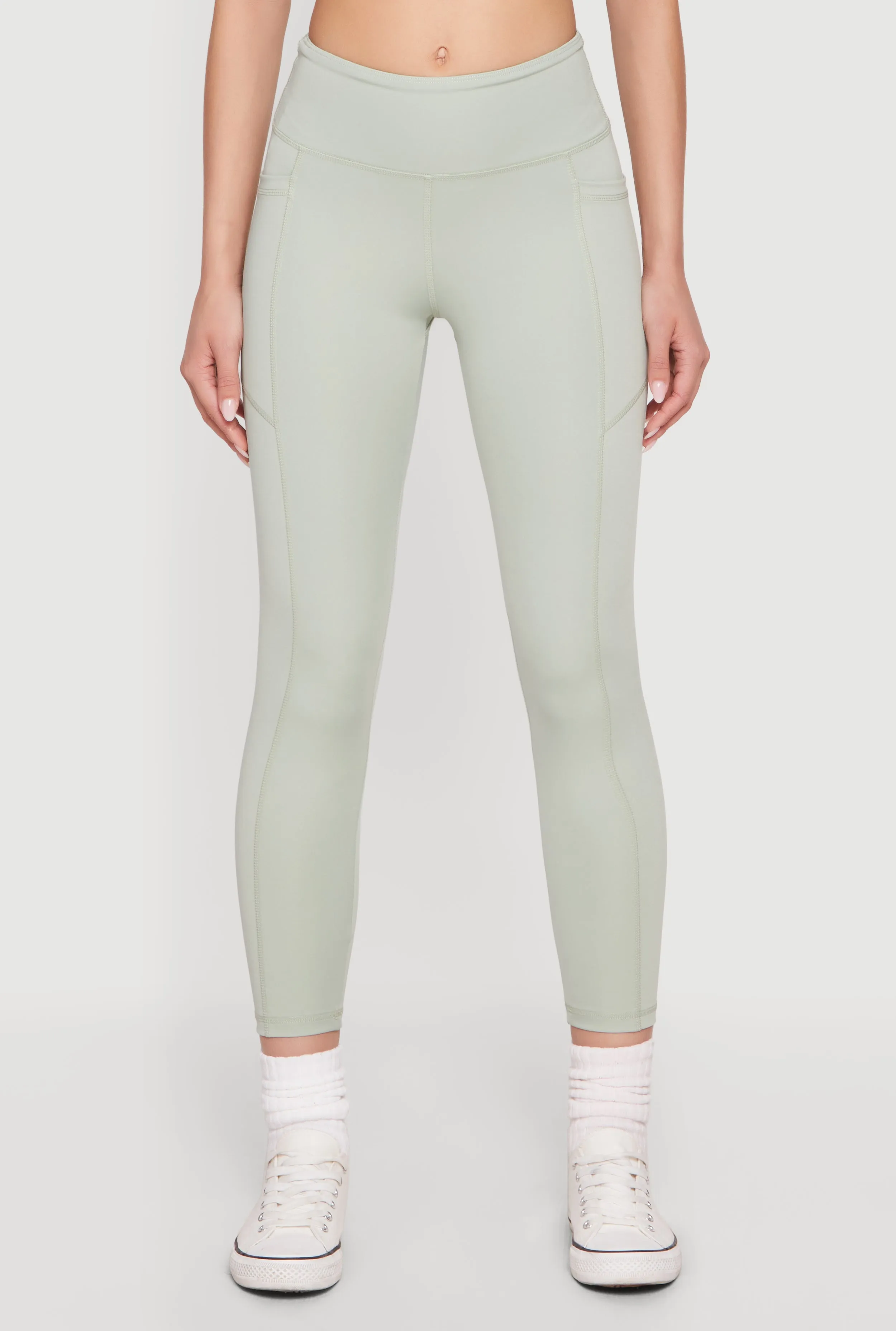 Solid Cell Phone Pocket Leggings sold by Rainbow product image thumbnail 3