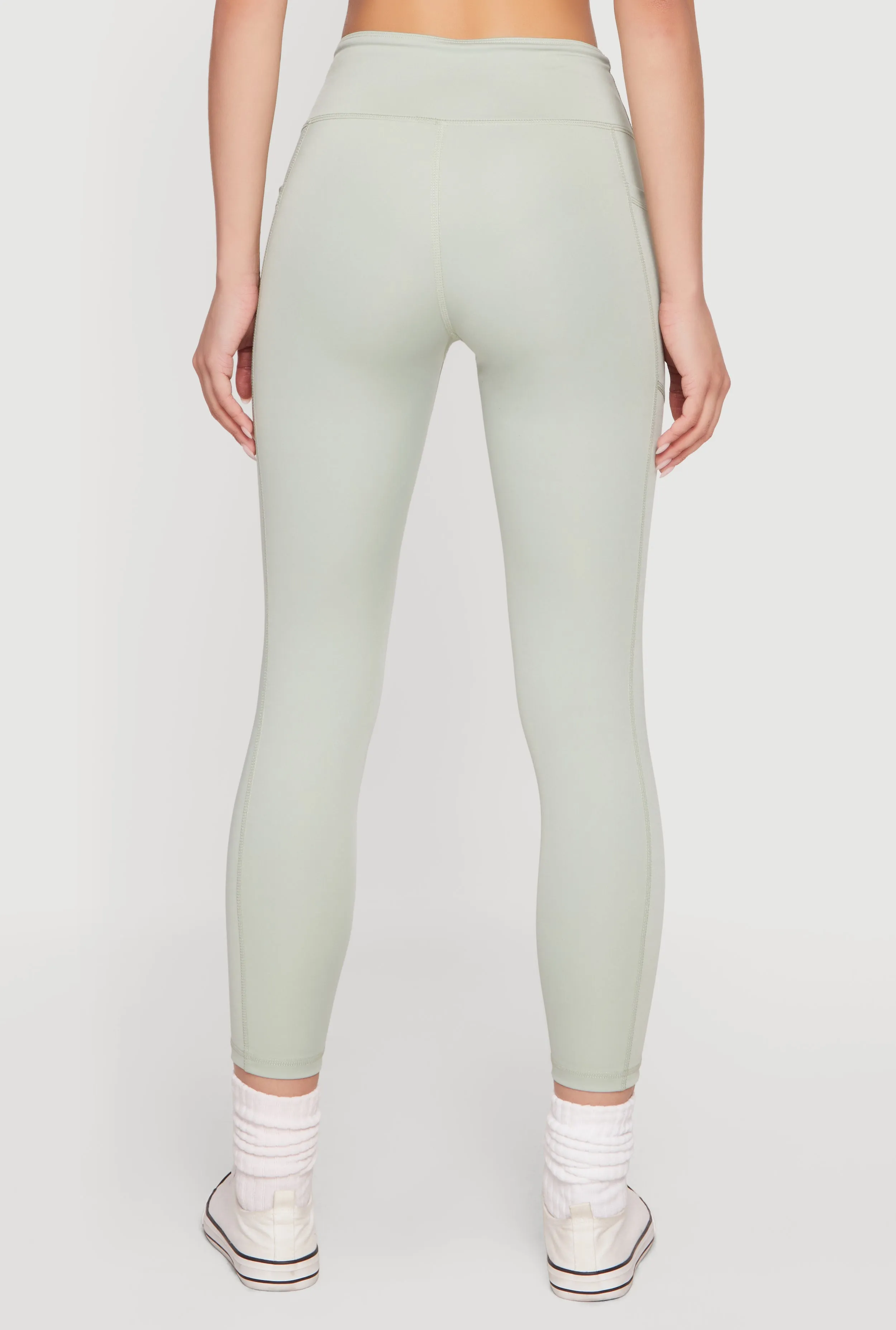 Solid Cell Phone Pocket Leggings sold by Rainbow product image thumbnail 5