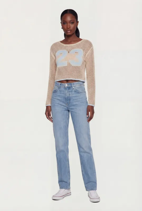 Crochet 23 Graphic Long Sleeve Top made by Rainbow