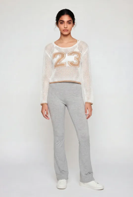 Crochet 23 Graphic Long Sleeve Top made by Rainbow