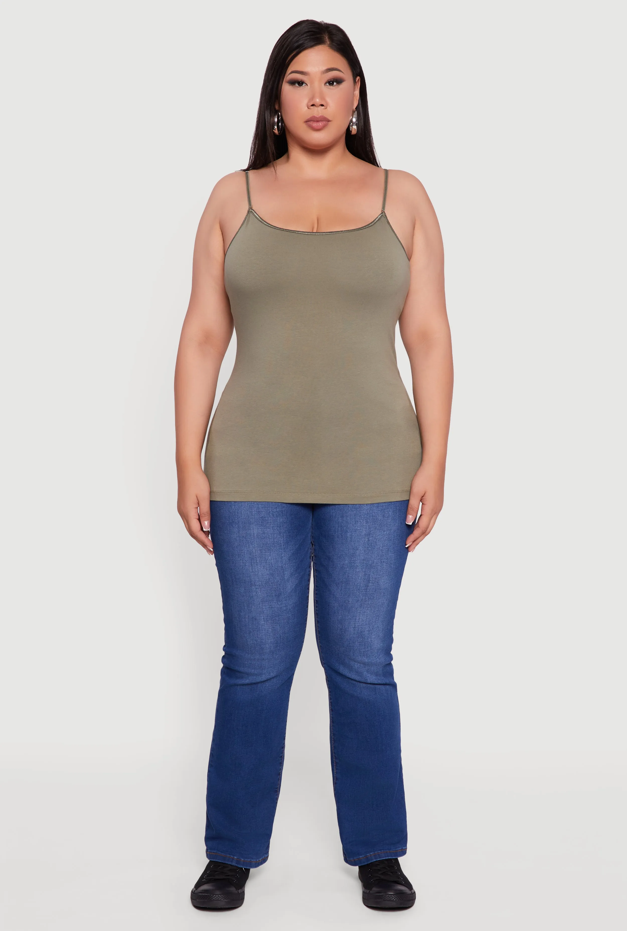 Plus Size Basic Shelf Bra Cami sold by Rainbow product image thumbnail 3