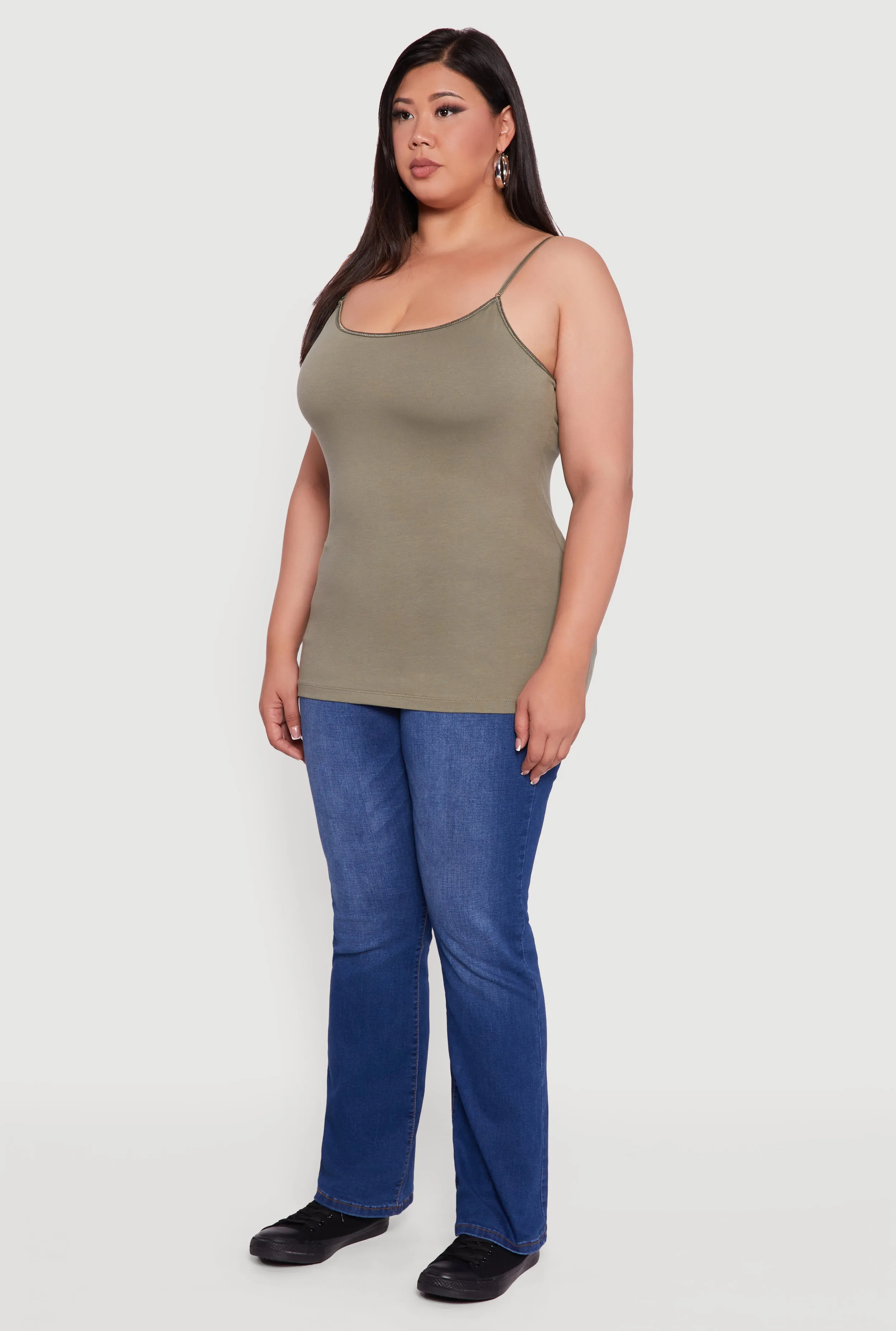 Plus Size Basic Shelf Bra Cami sold by Rainbow product image thumbnail 5