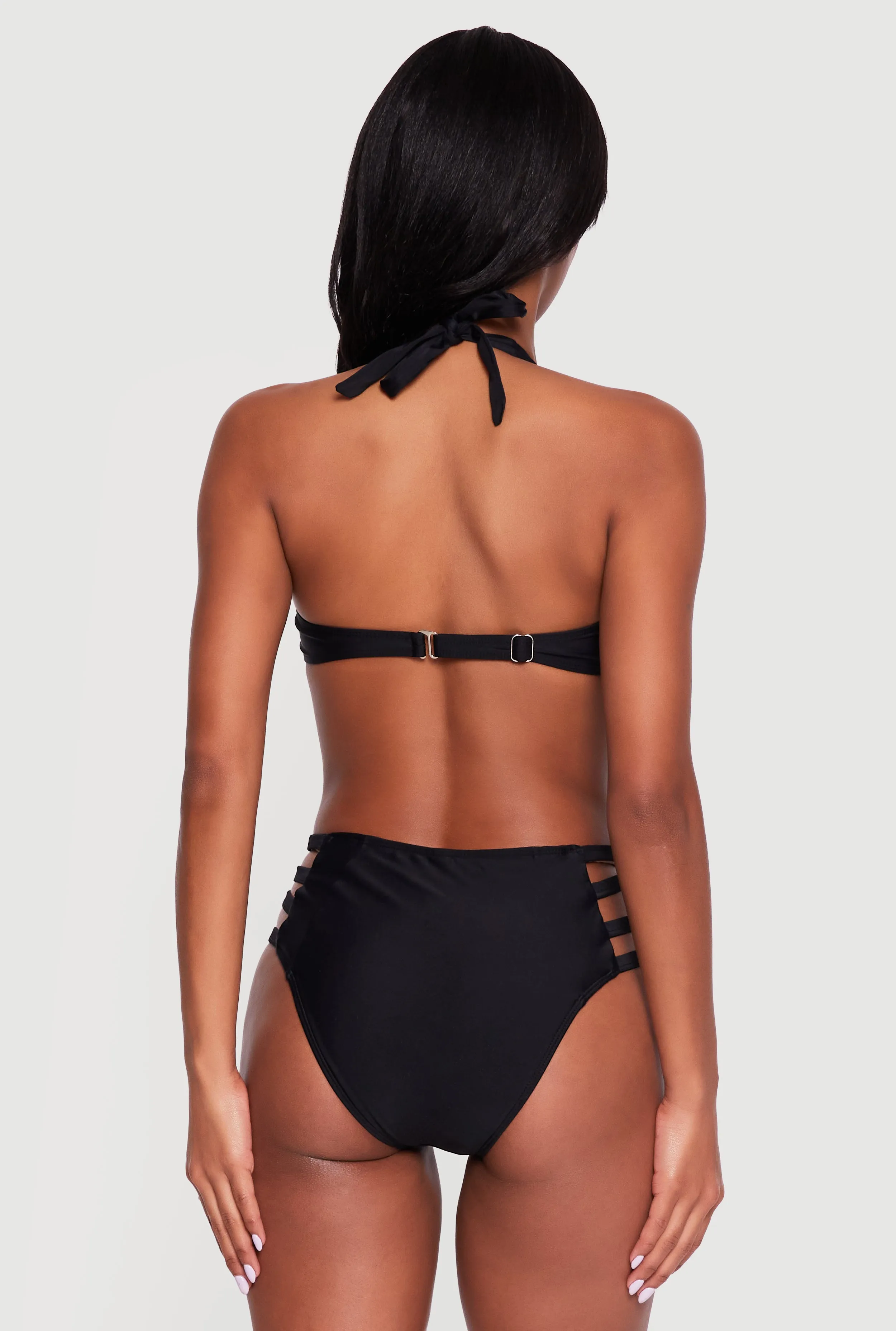 Mesh Detail Caged Side One Piece Swimsuit sold by Rainbow product image thumbnail 5