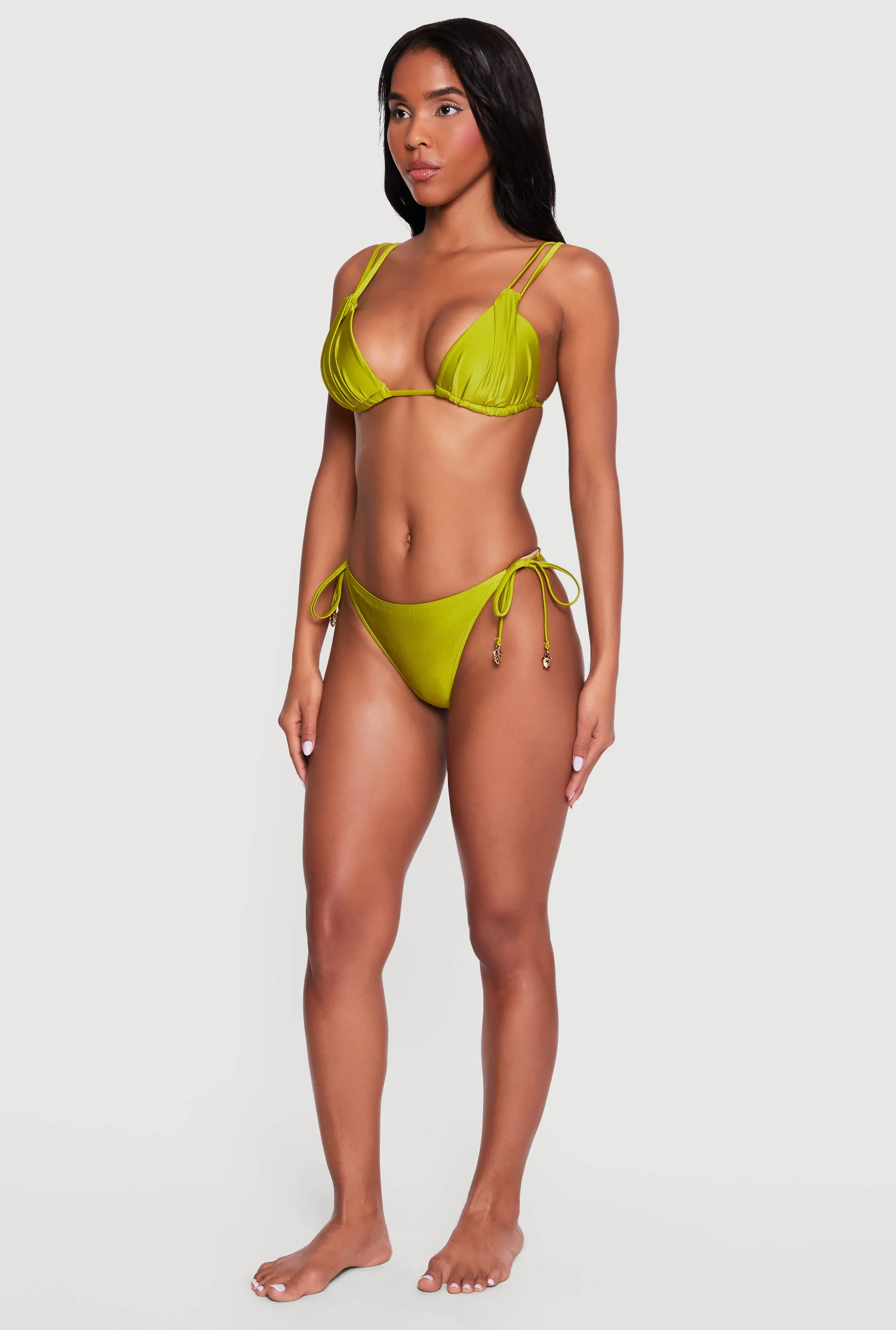 Swim Bikini Bottoms with Palm Leaf and Turtle Charms sold by Rainbow product image thumbnail 3